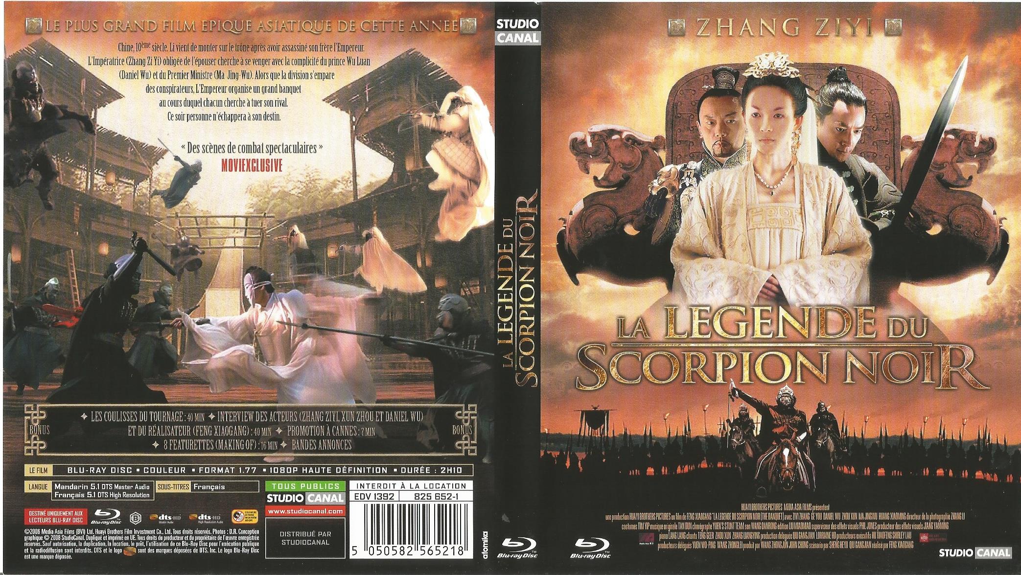 Jaquette DVD La lgende du scorpion noir (BLU-RAY)