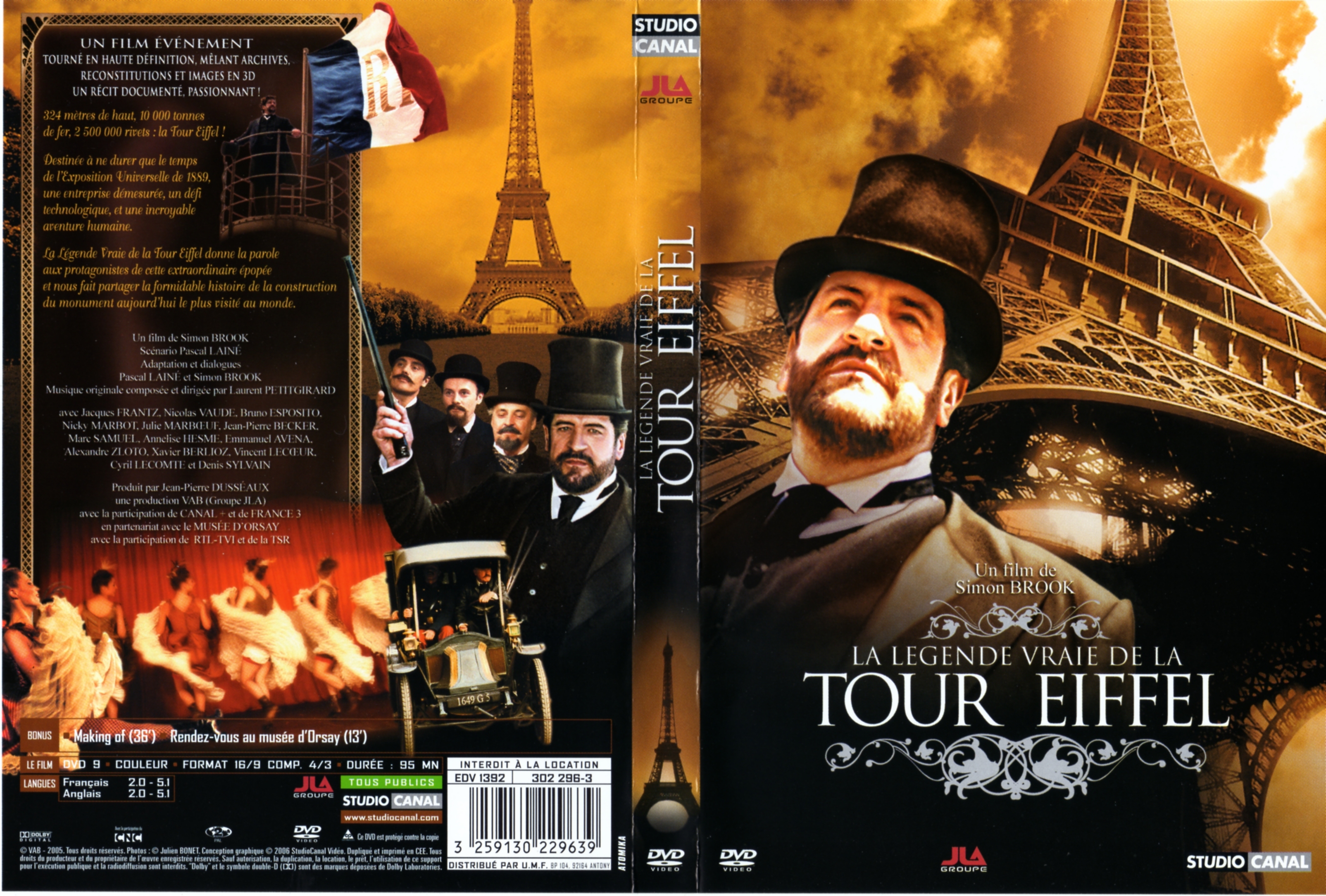 Jaquette DVD La lgende vraie de la Tour Eiffel
