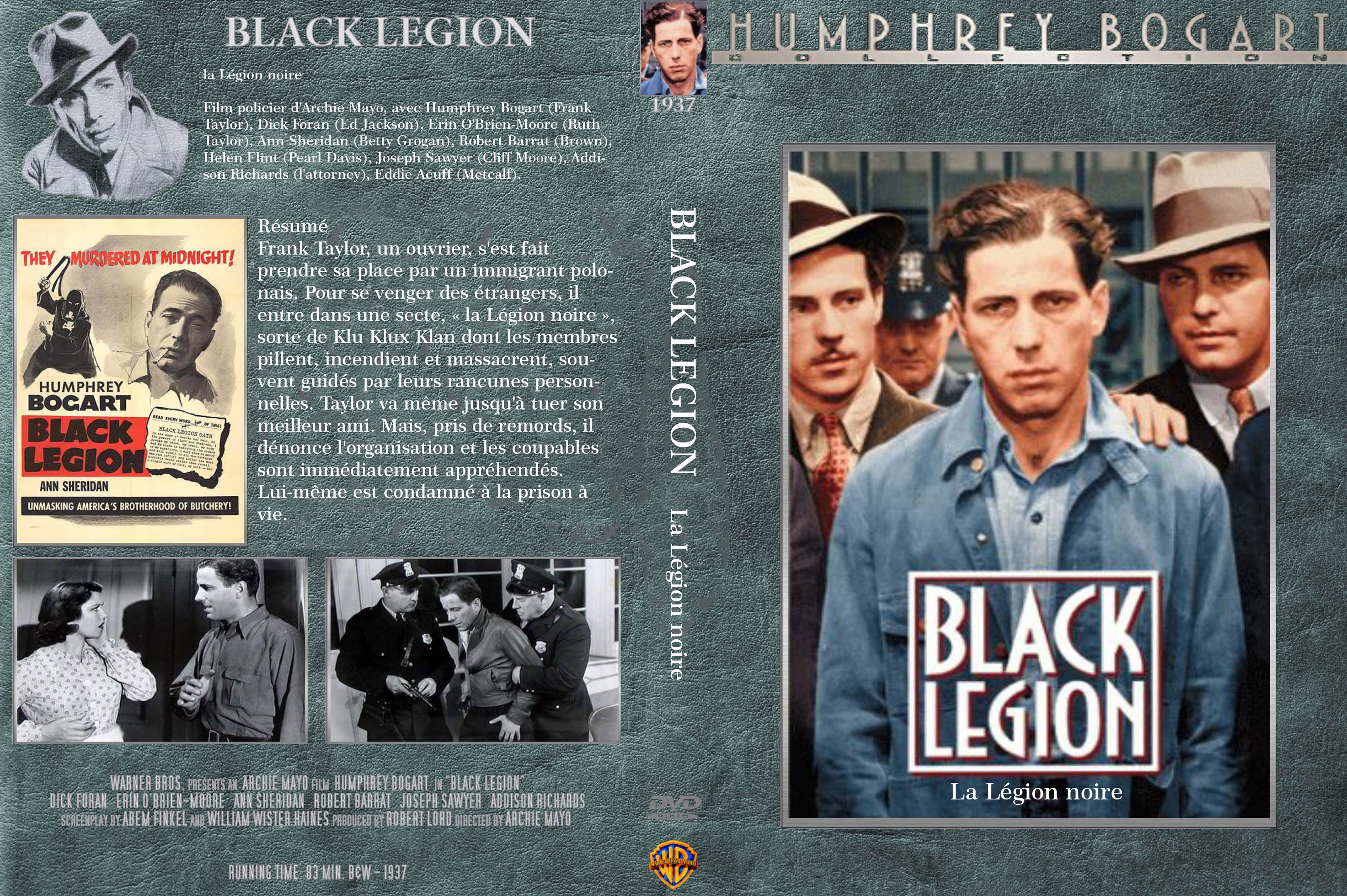 Jaquette DVD La legion noire custom