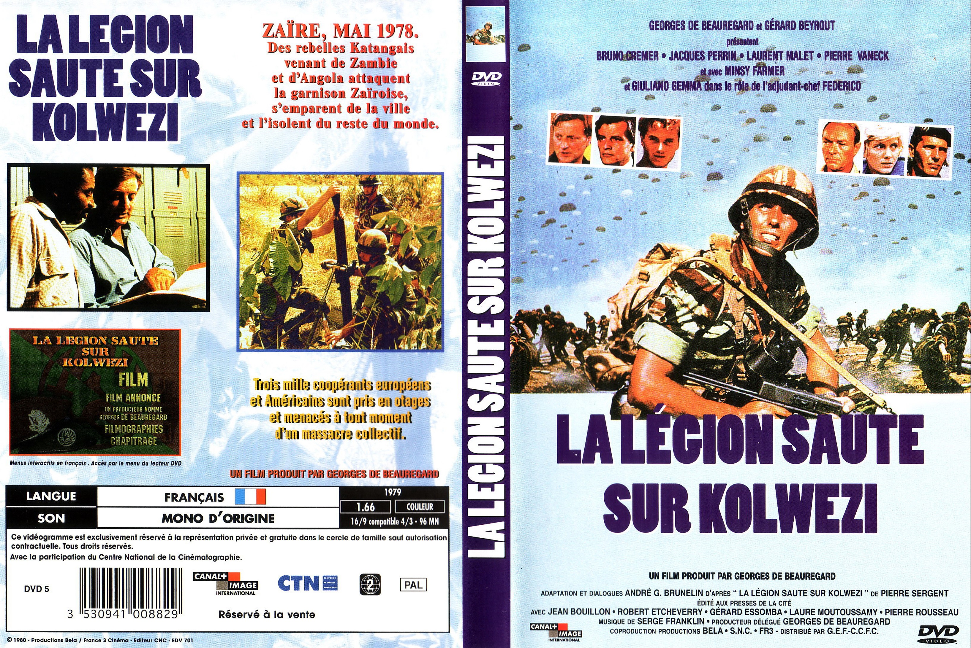 Jaquette DVD La lgion saute sur Kolwezi