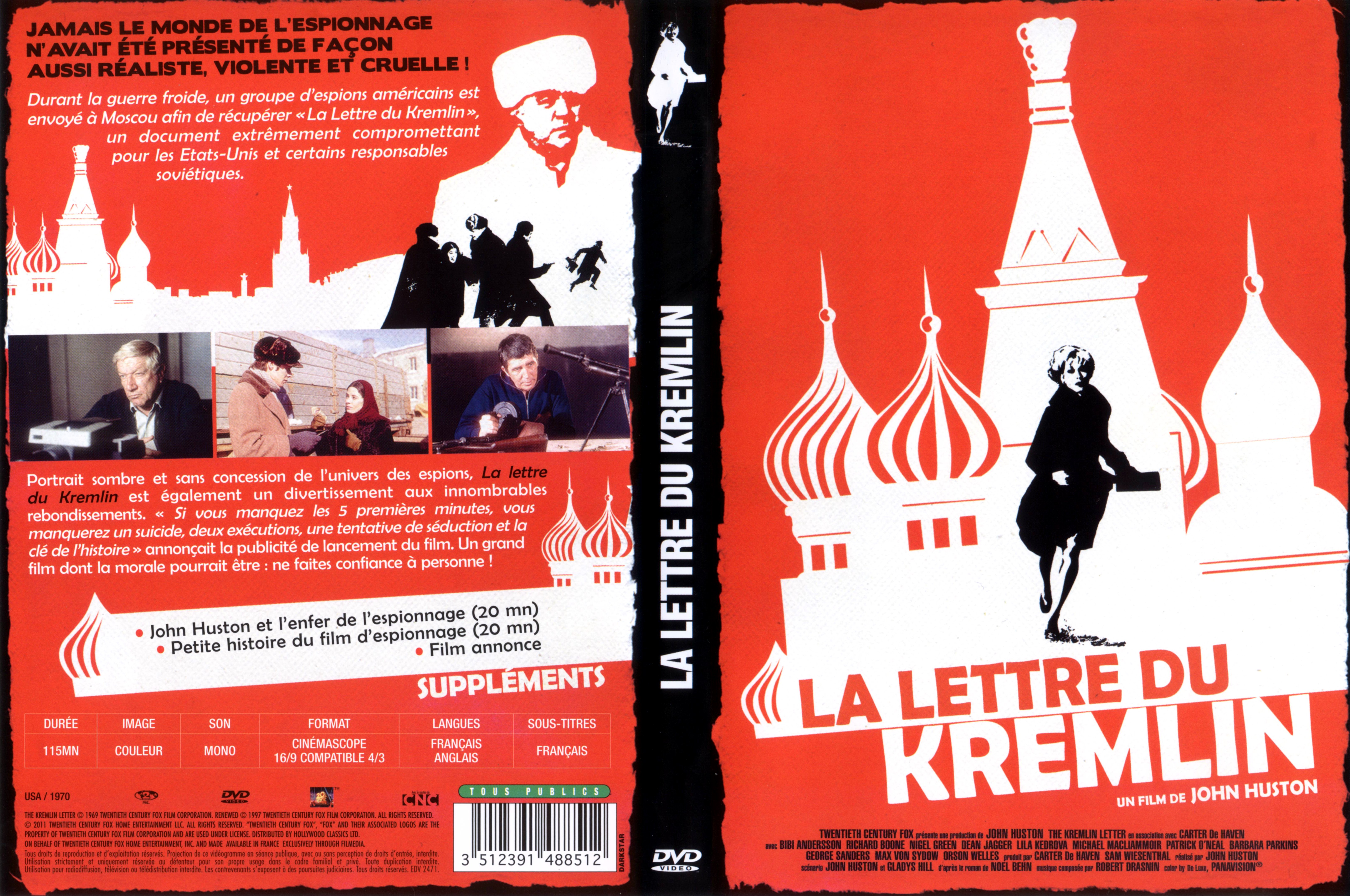 Jaquette DVD La lettre du Kremlin v2