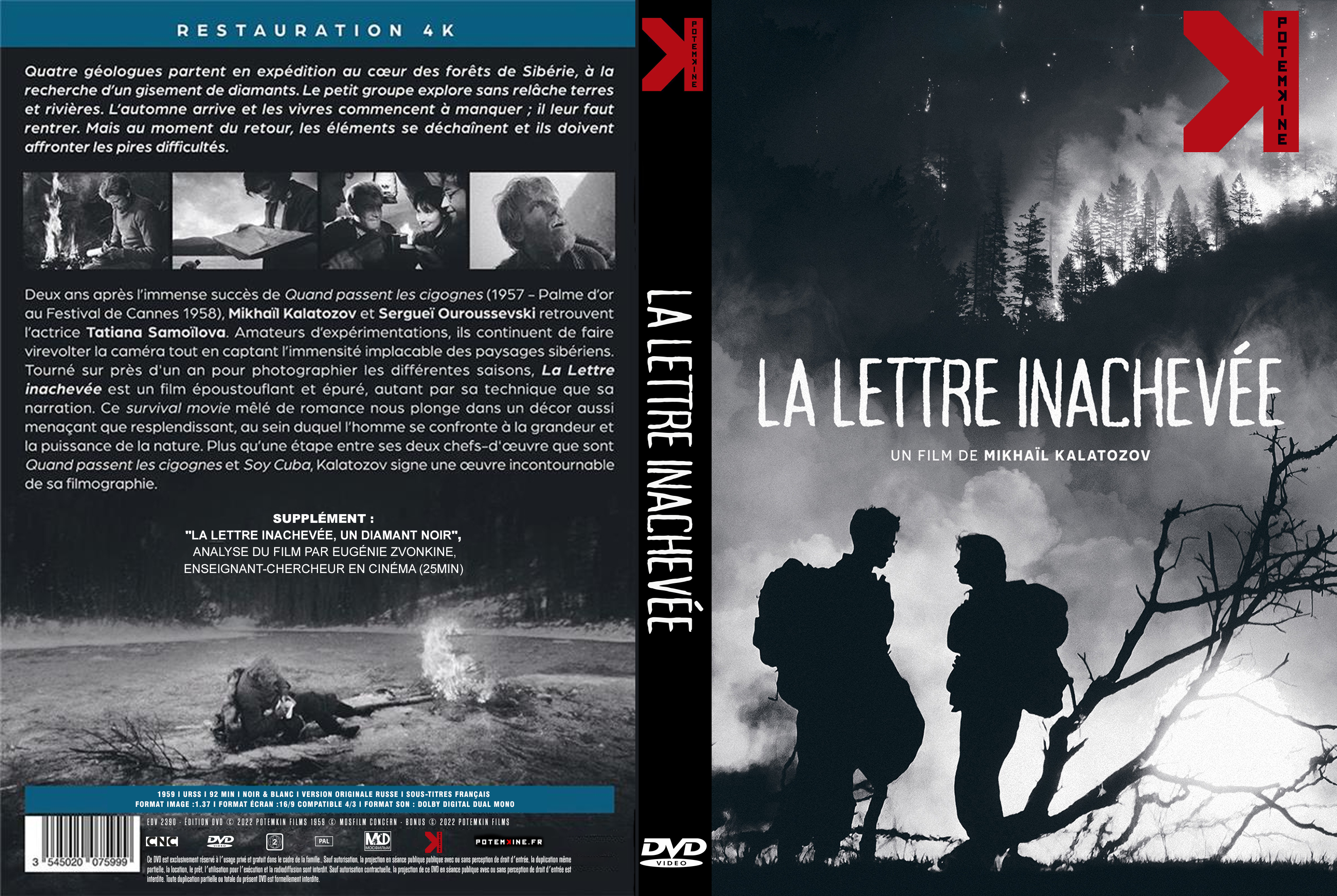 Jaquette DVD La lettre inacheve custom