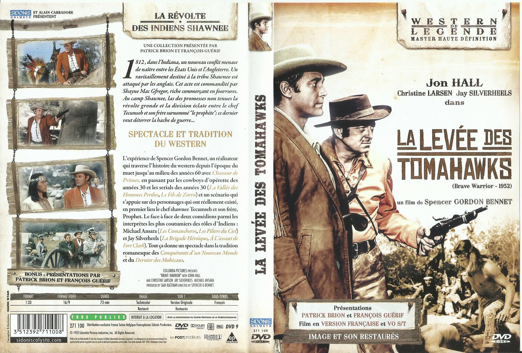 Jaquette DVD La leve des tomahawks  