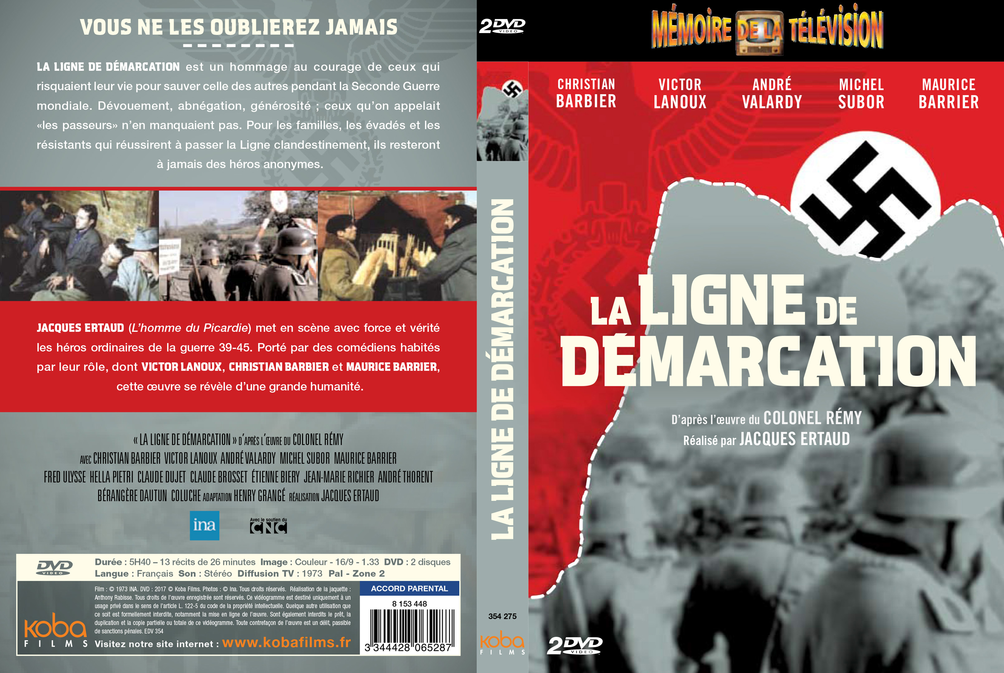 Jaquette DVD La ligne de dmarcation(1973) custom