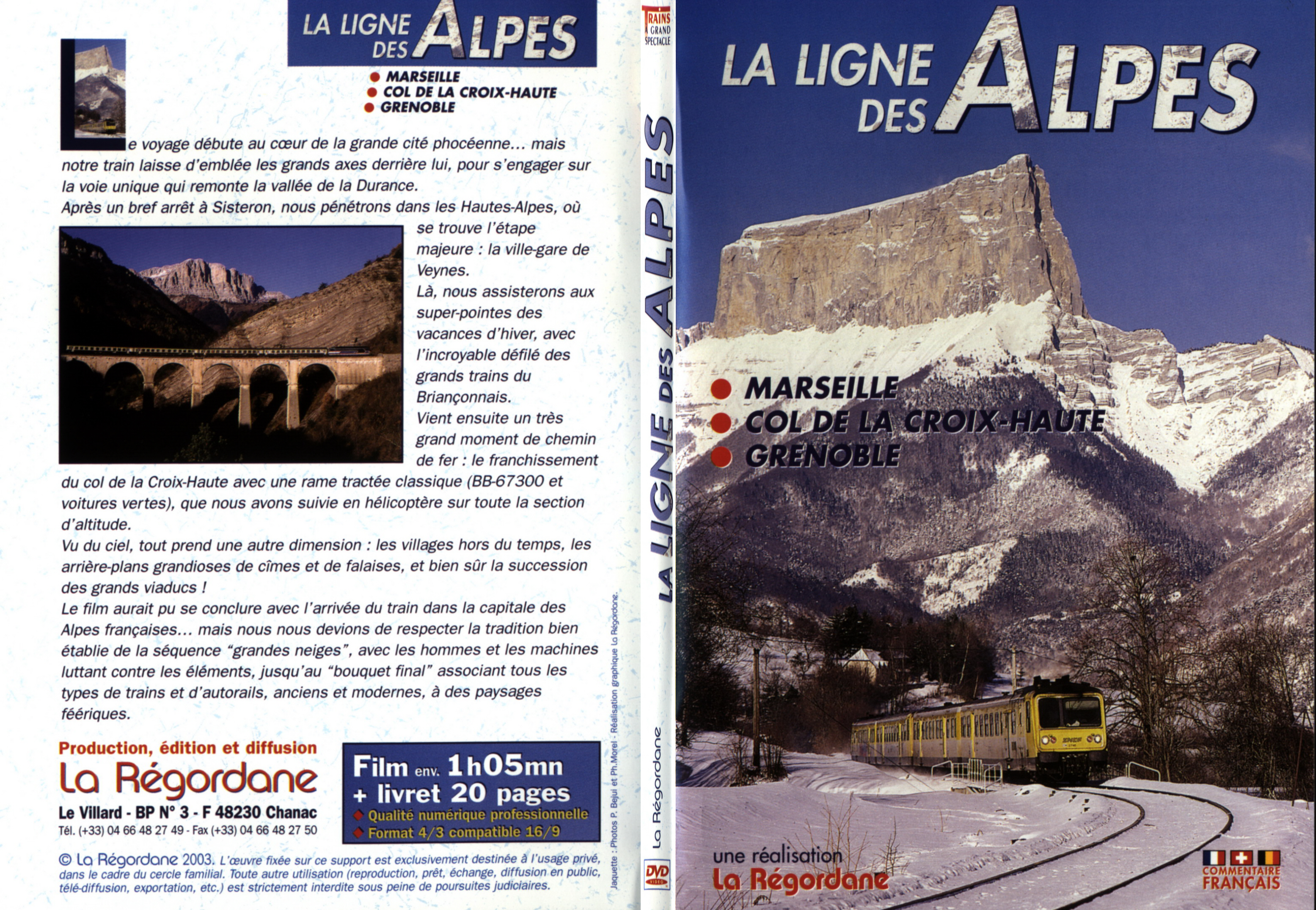 Jaquette DVD La ligne des Alpes - SLIM