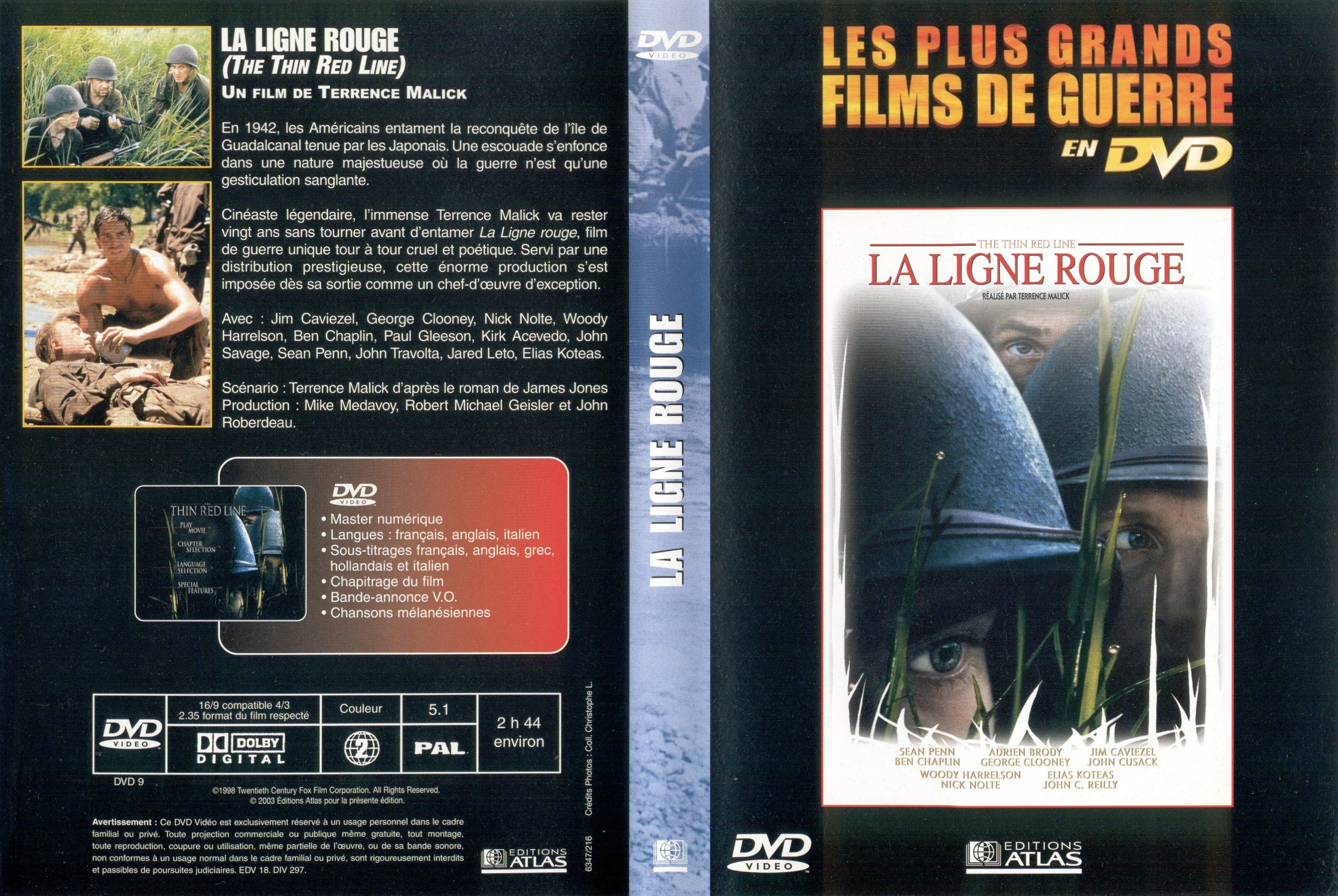 Jaquette DVD La ligne rouge