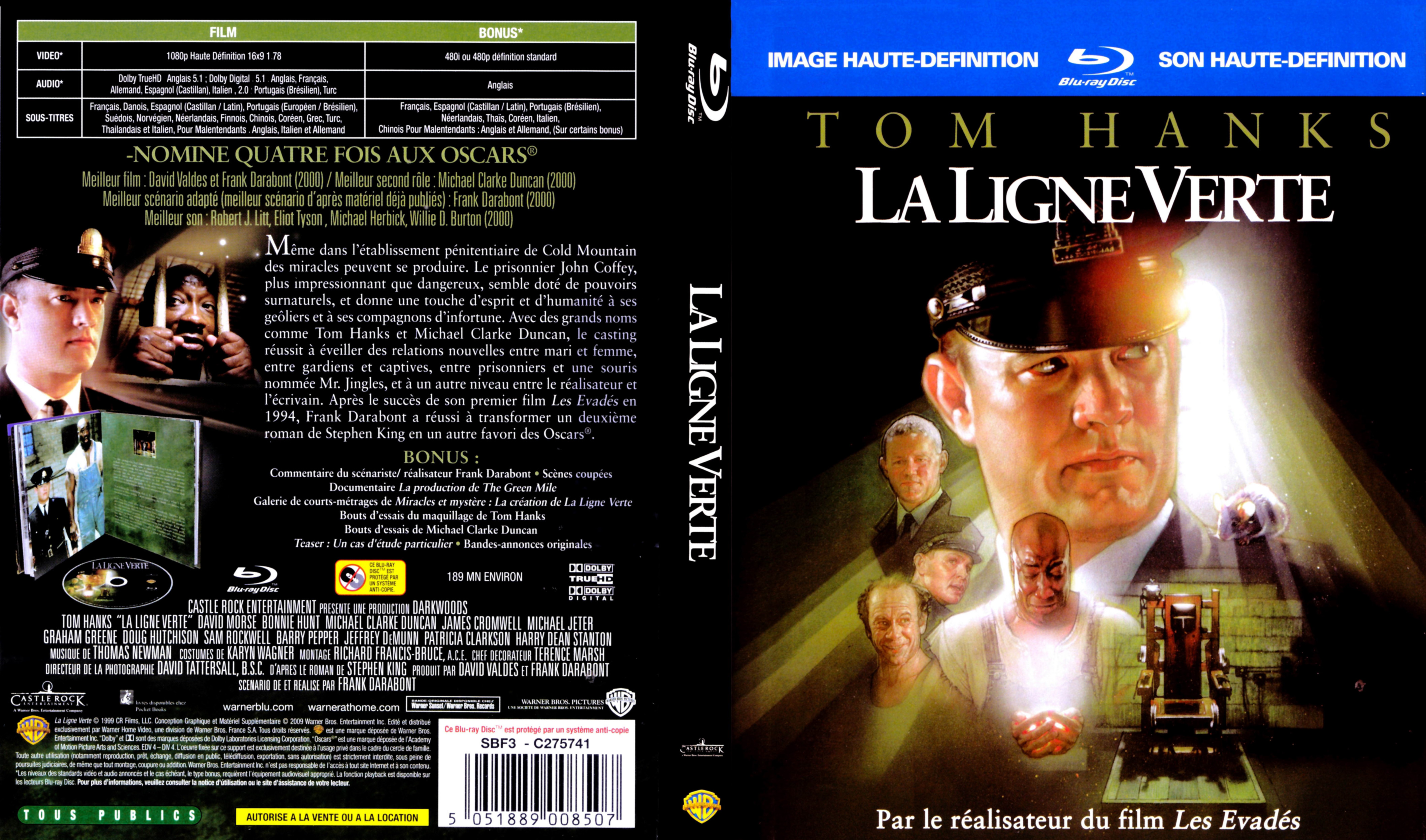 Jaquette DVD La ligne verte (BLU-RAY)