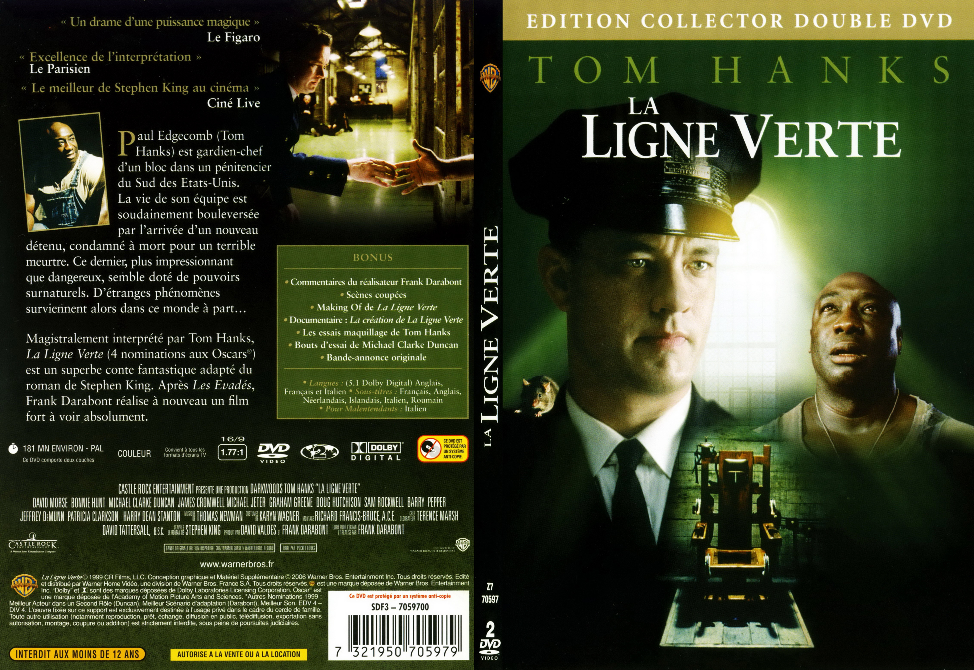 Jaquette DVD La ligne verte - SLIM