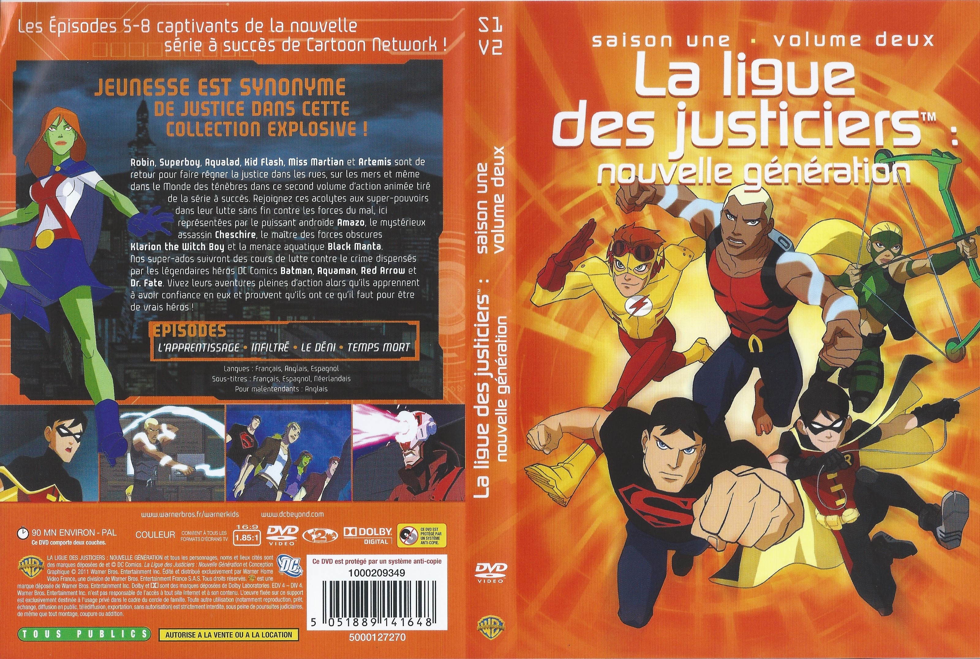 Jaquette DVD La ligue des justiciers nouvelle generation Saison 1 Vol 02