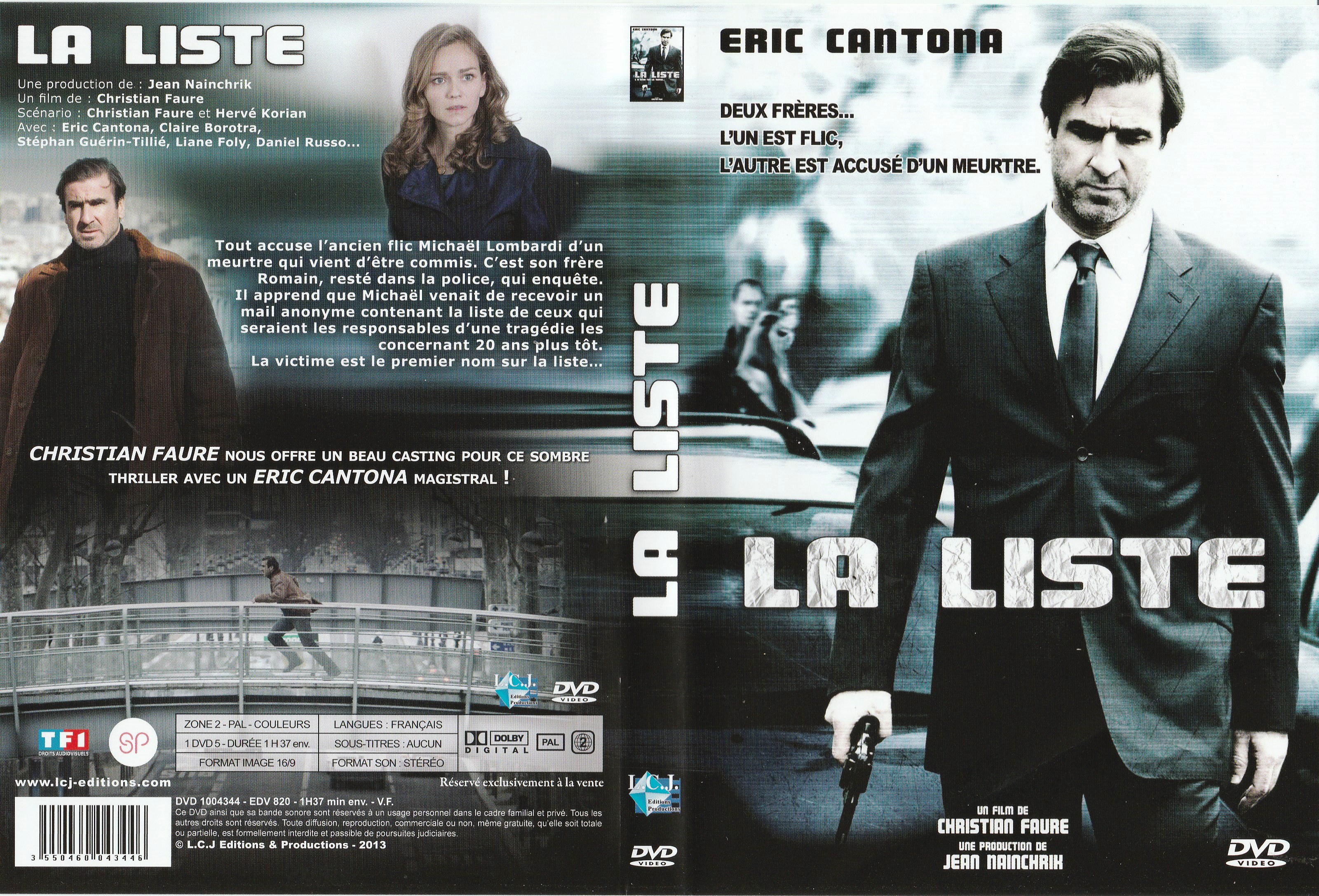 Jaquette DVD La liste