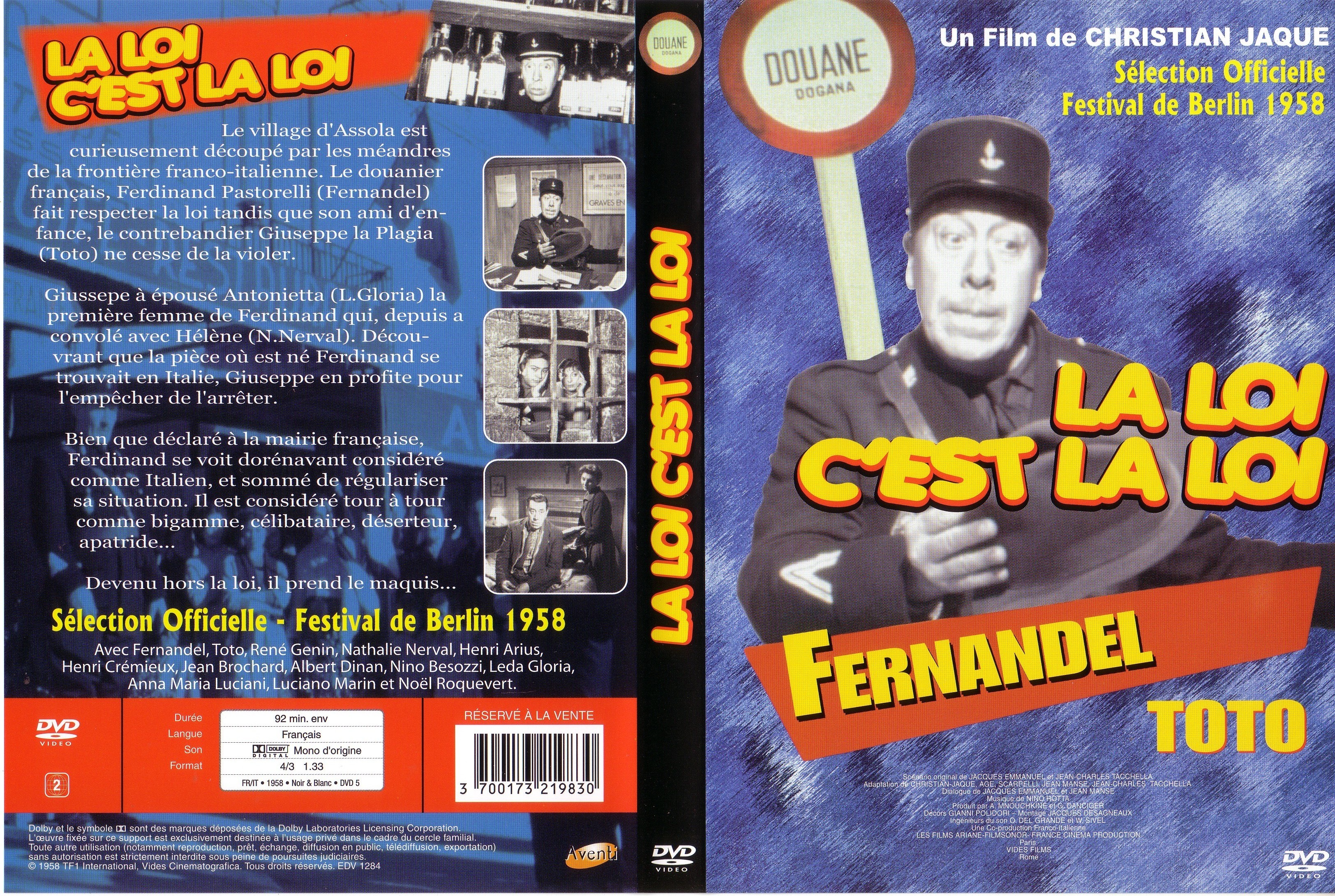 Jaquette DVD La loi c