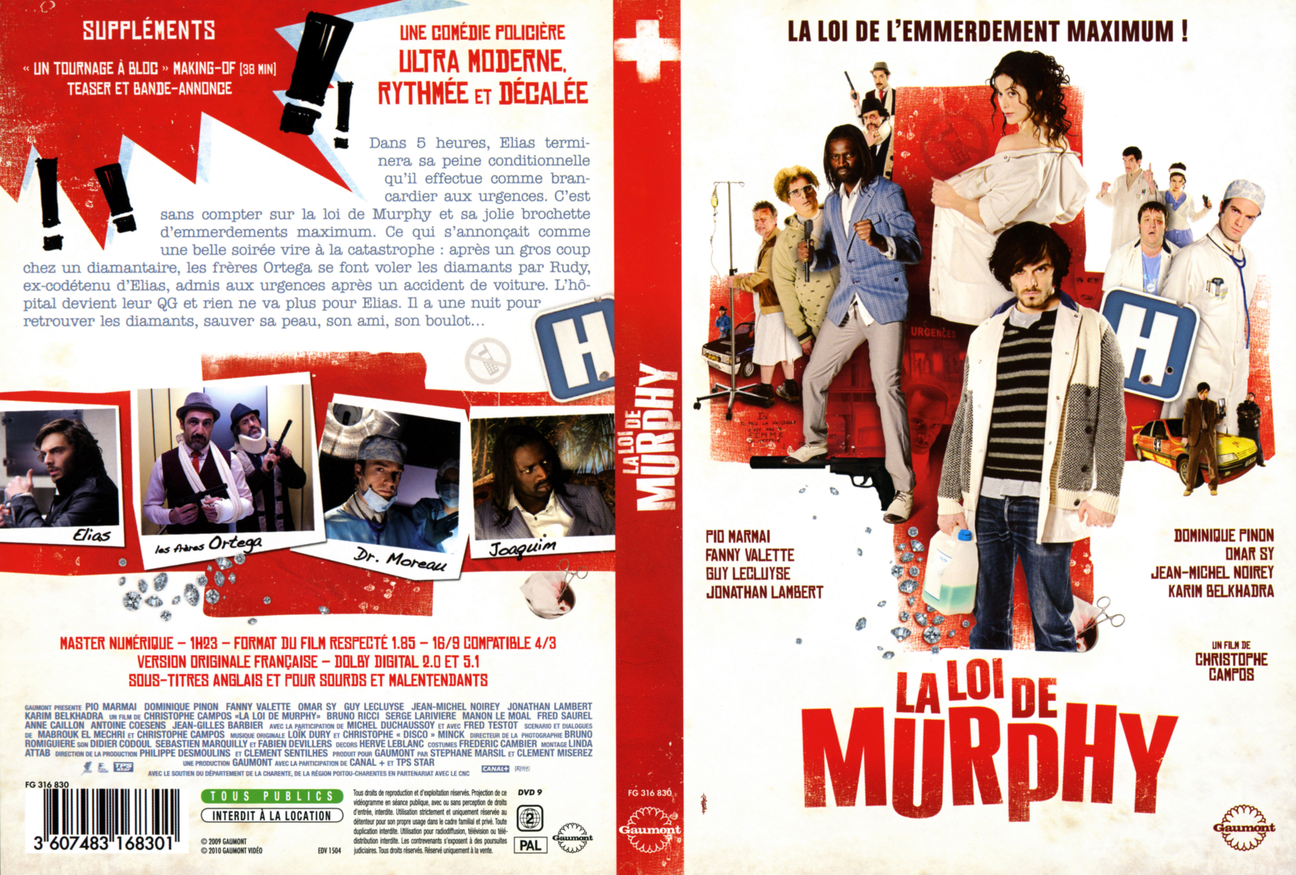 Jaquette DVD La loi de Murphy (2009)