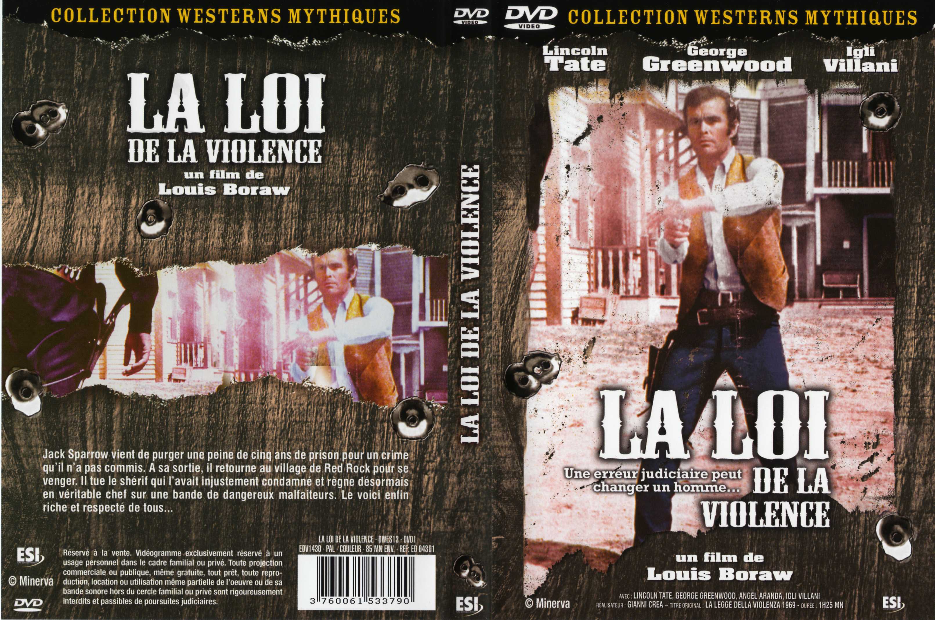 Jaquette DVD La loi de la violence