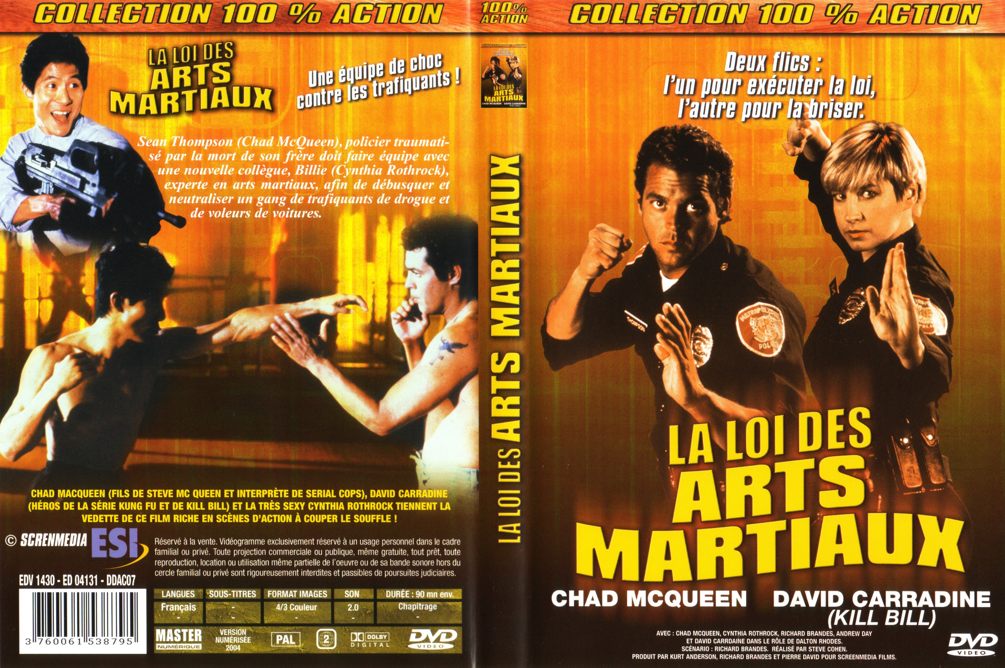 Jaquette DVD La loi des arts martiaux
