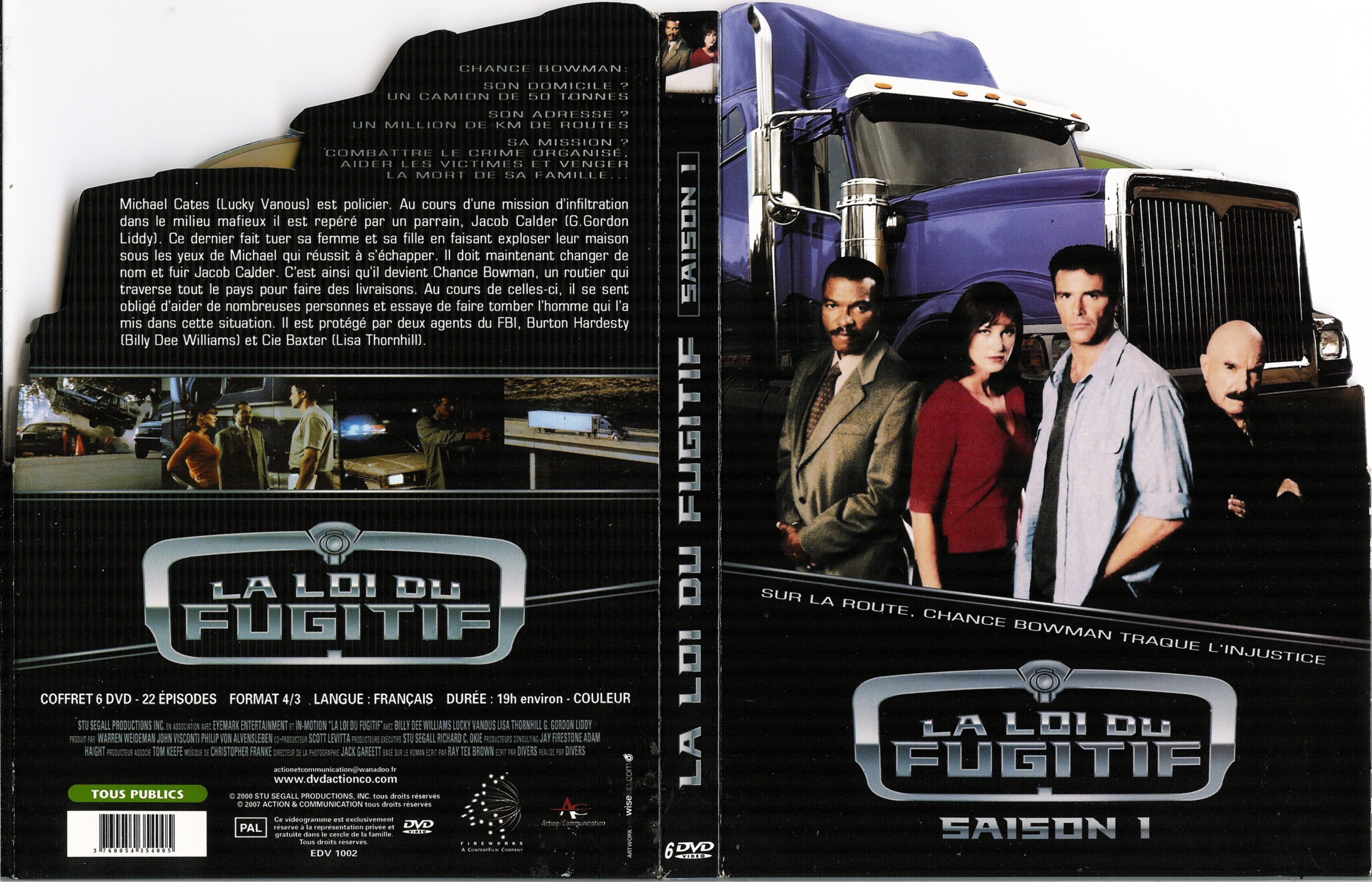 Jaquette DVD La loi du fugitif Saison 1