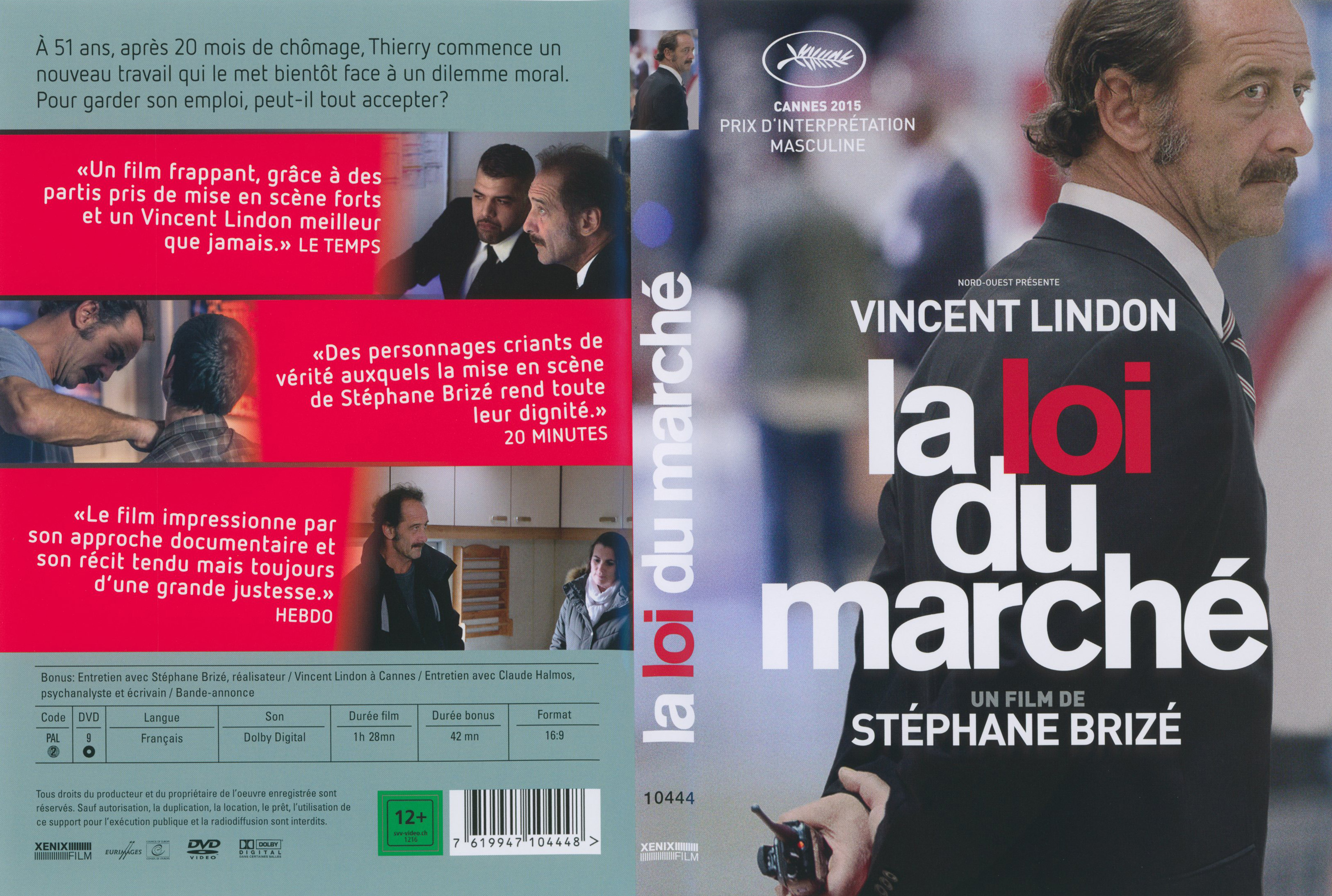 Jaquette DVD La loi du march v2