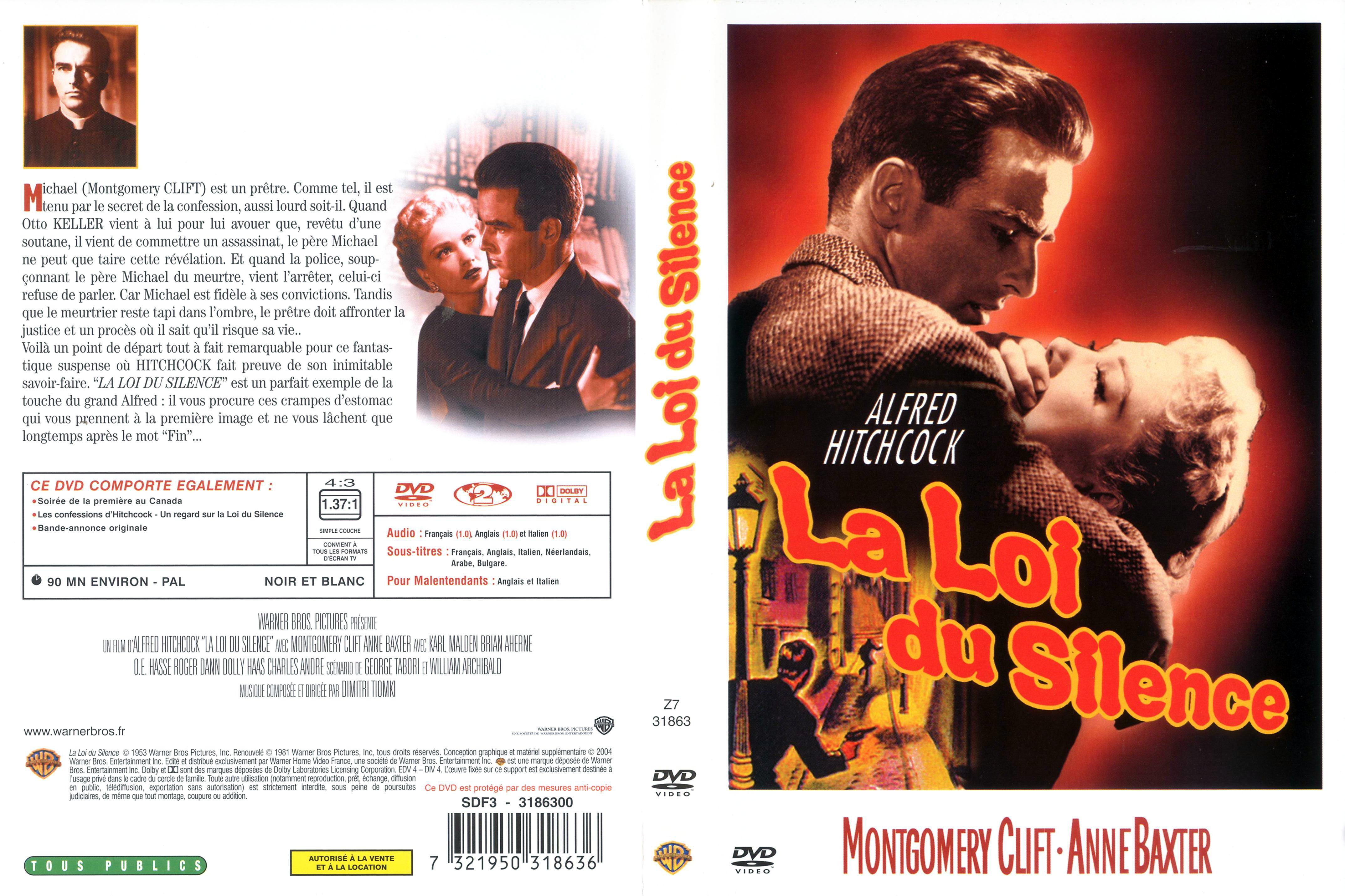 Jaquette DVD La loi du silence (1953) v3