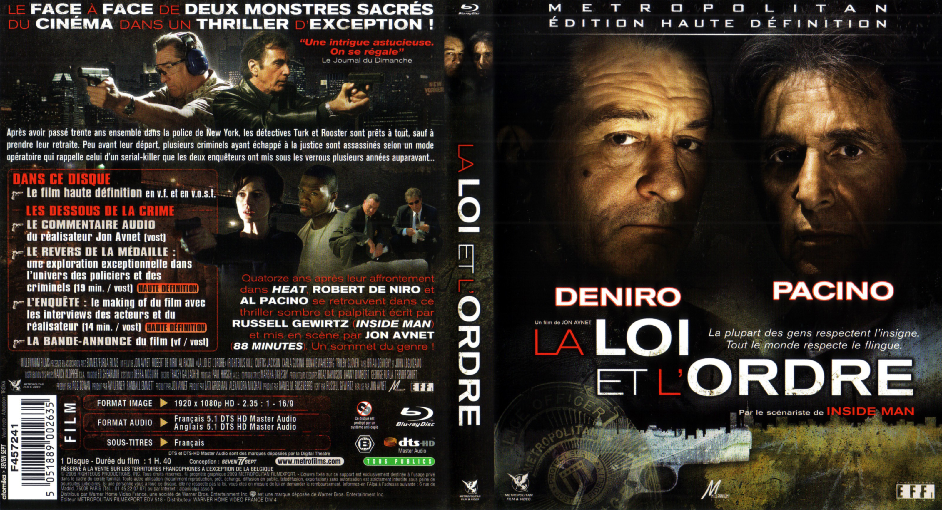 Jaquette DVD La loi et l