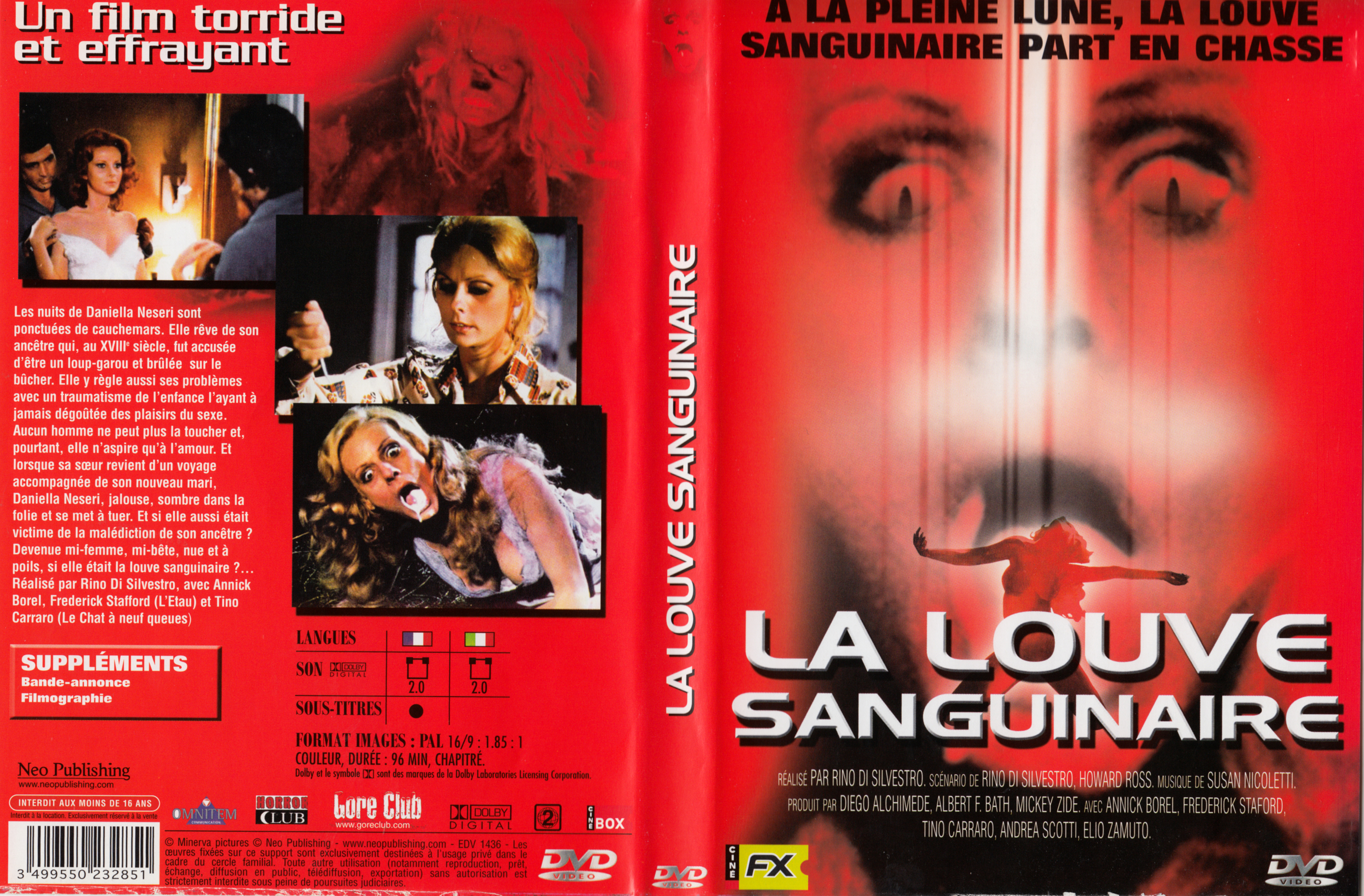 Jaquette DVD La louve sanguinaire