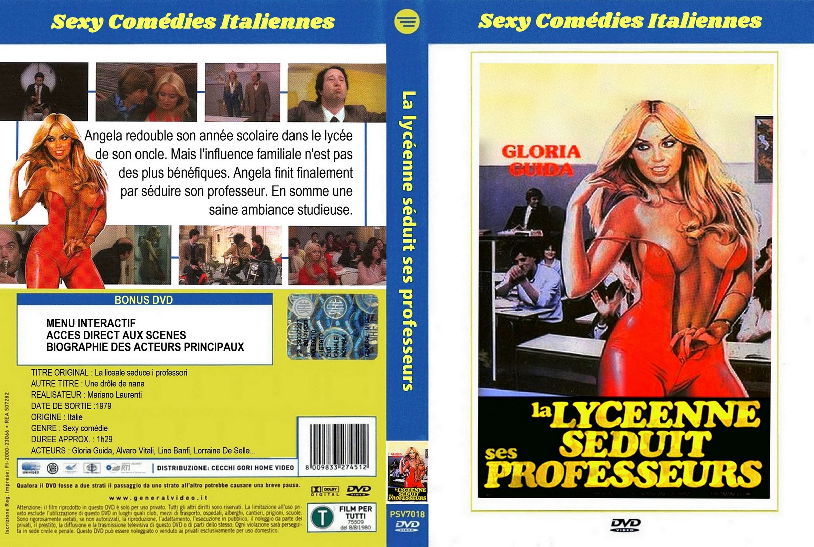 Jaquette DVD La lycenne sduit ses professeurs custom