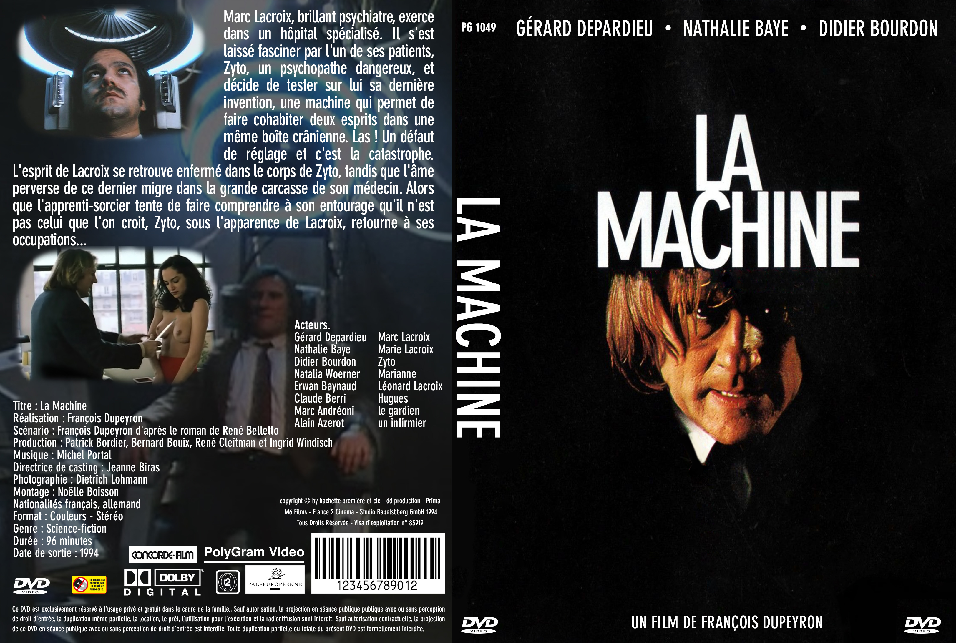 Jaquette DVD La machine custom