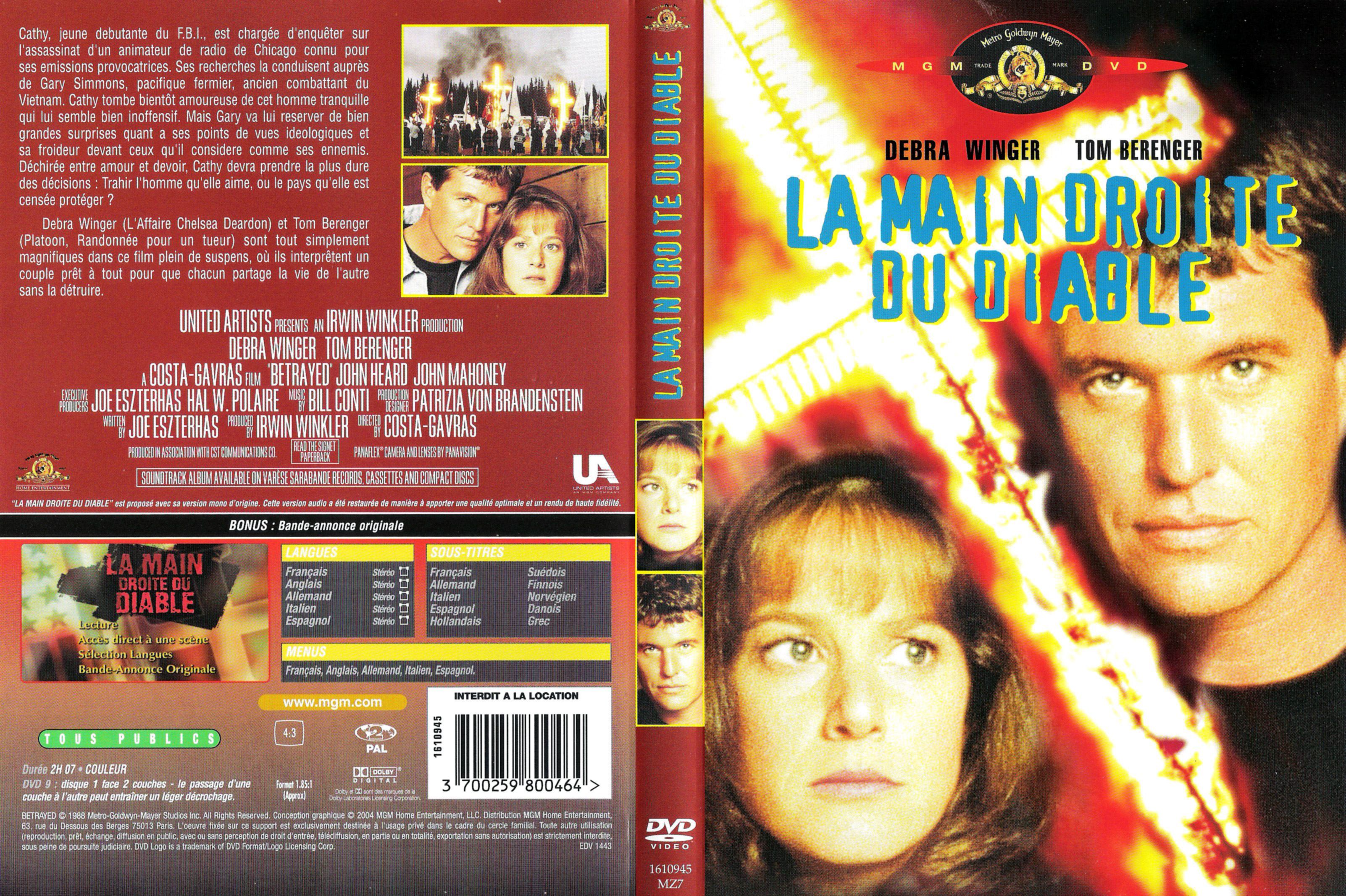 Jaquette DVD La main droite du diable v2