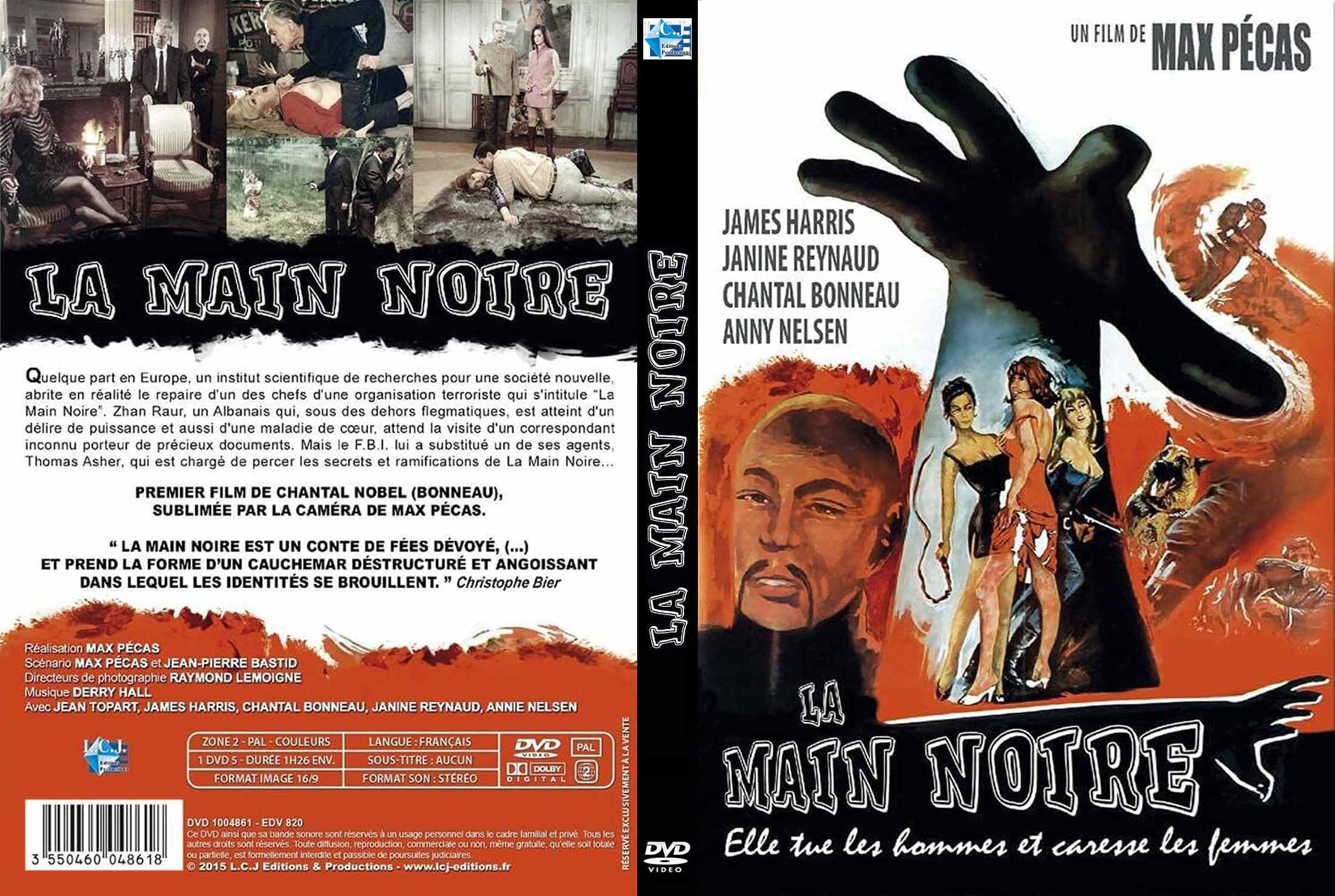 Jaquette DVD La main noire custom