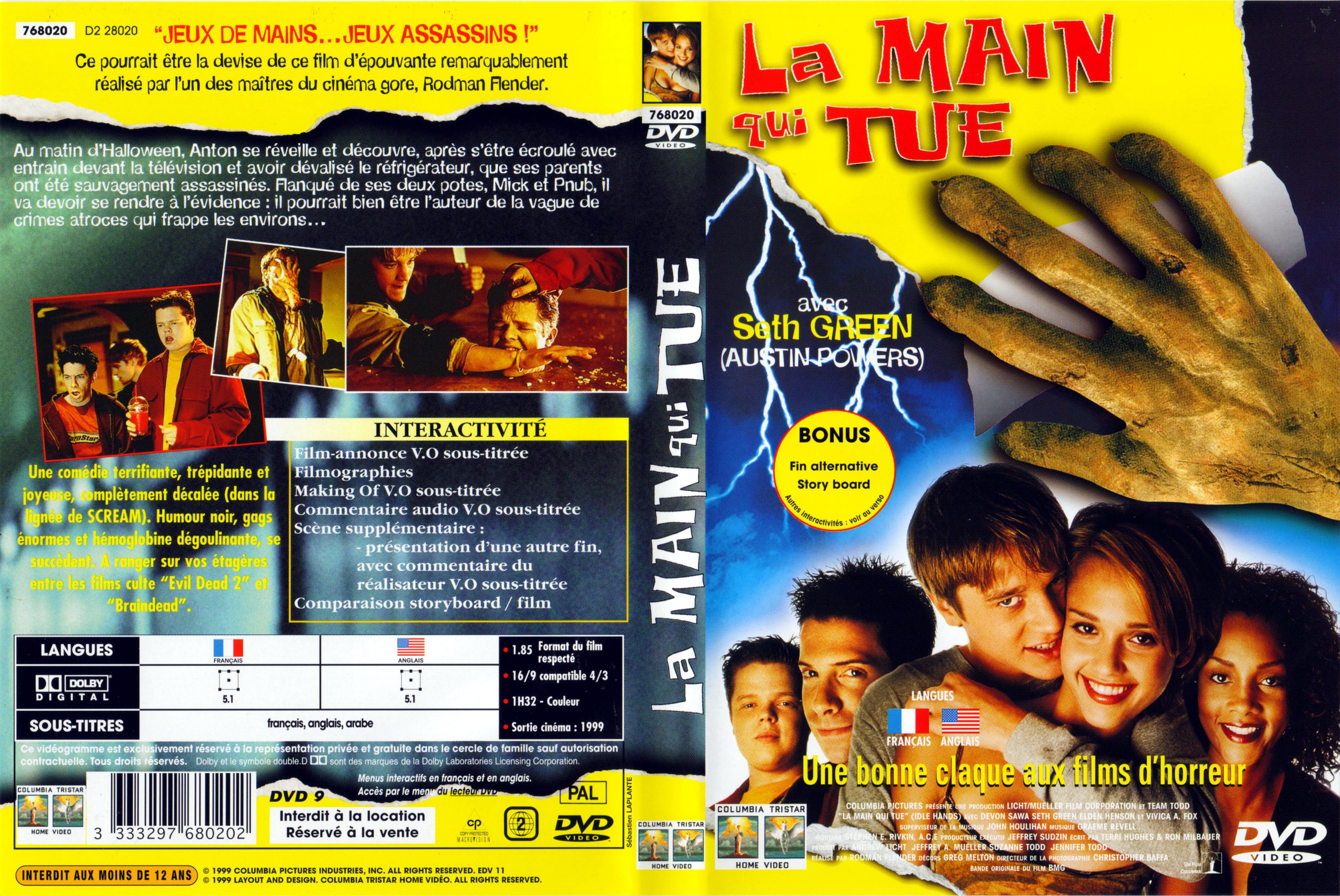 Jaquette DVD La main qui tue