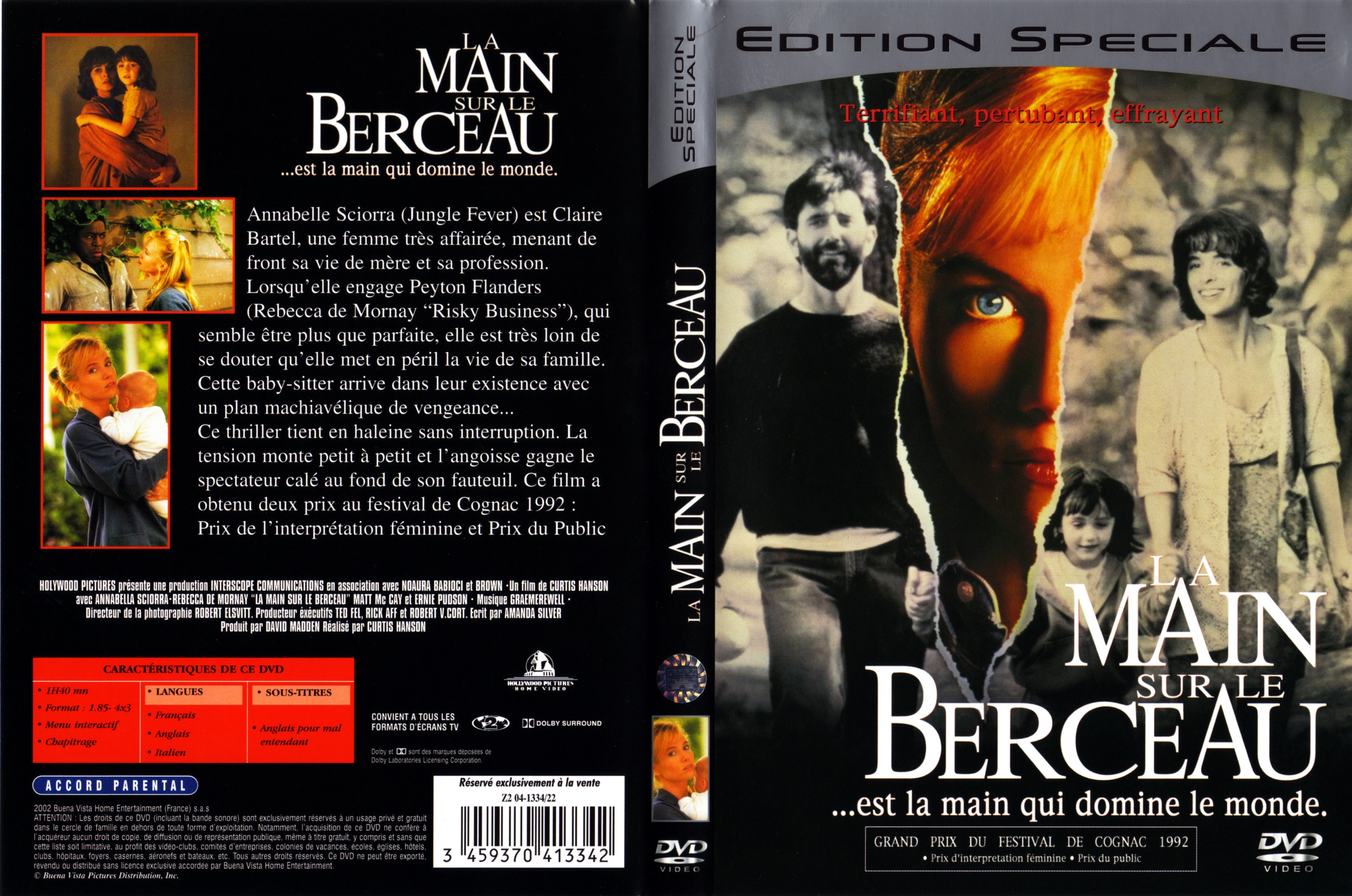 Jaquette DVD La main sur le berceau