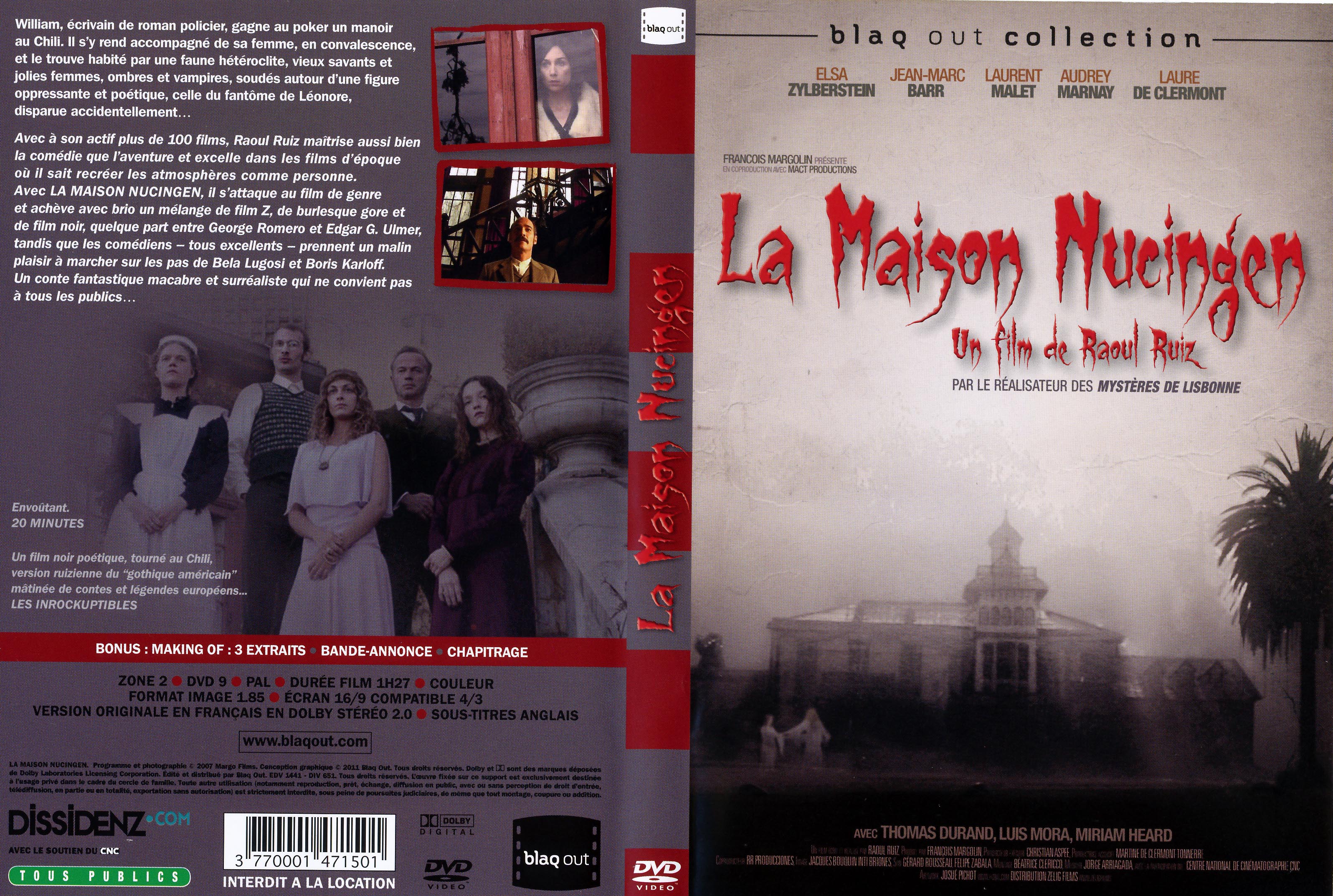 Jaquette DVD La maison Nucingen