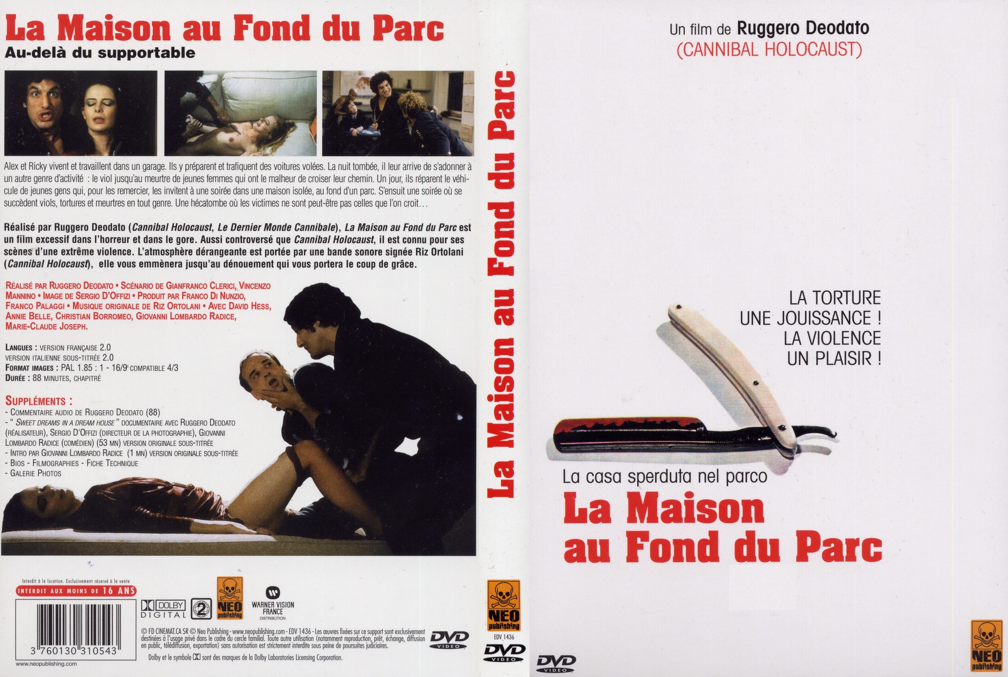 Jaquette DVD La maison au fond du parc