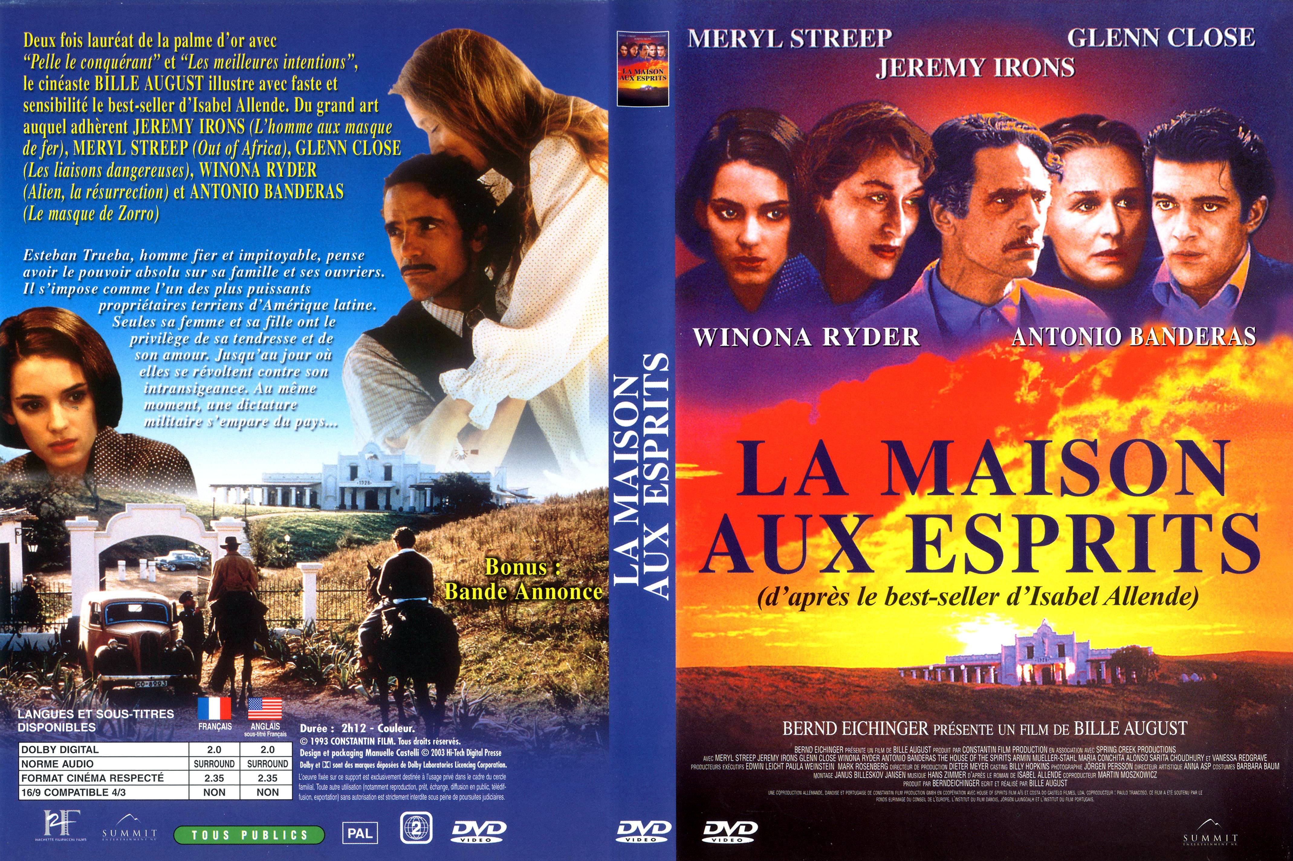 Jaquette DVD La maison aux esprits