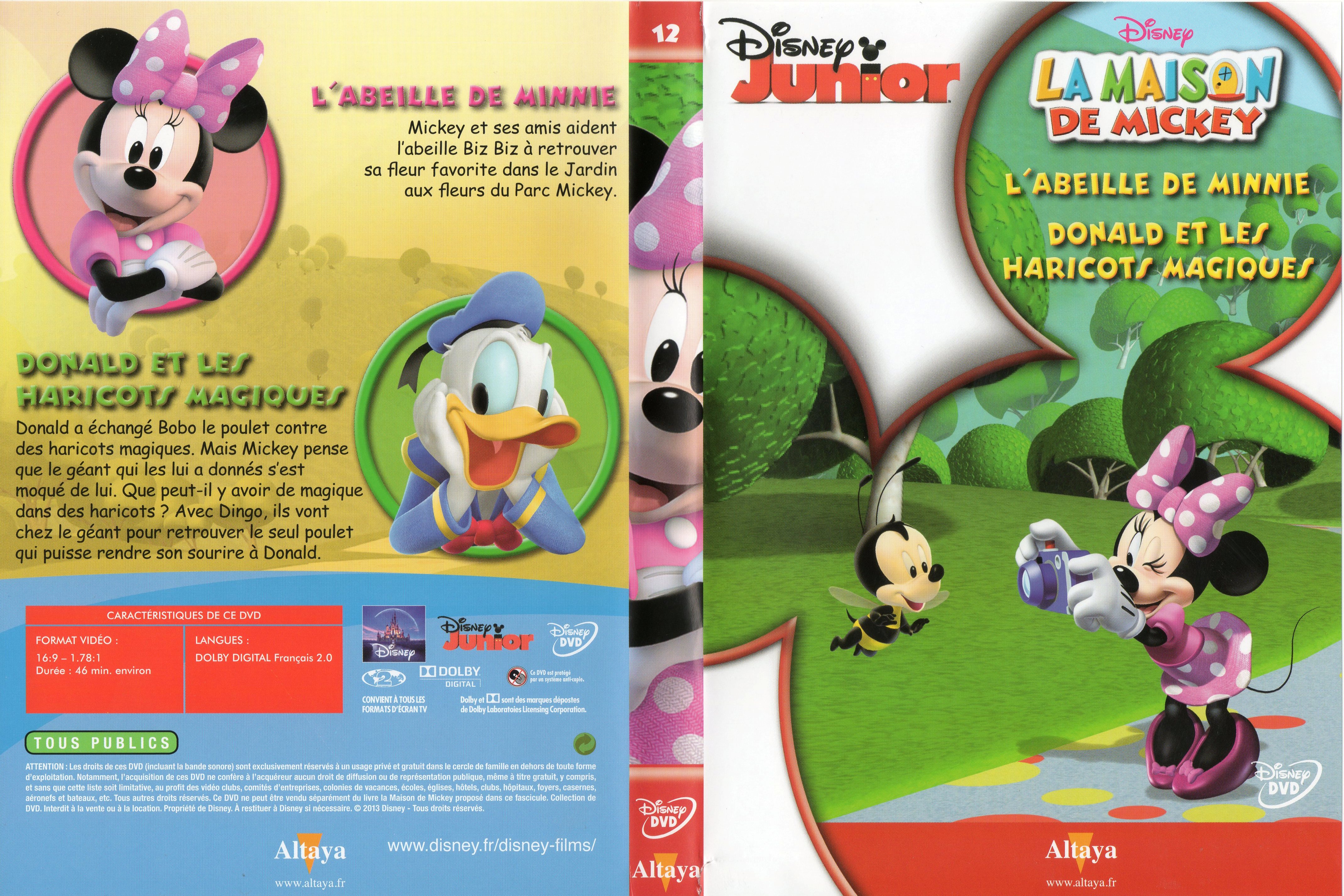 Jaquette DVD La maison de Mickey DVD 12