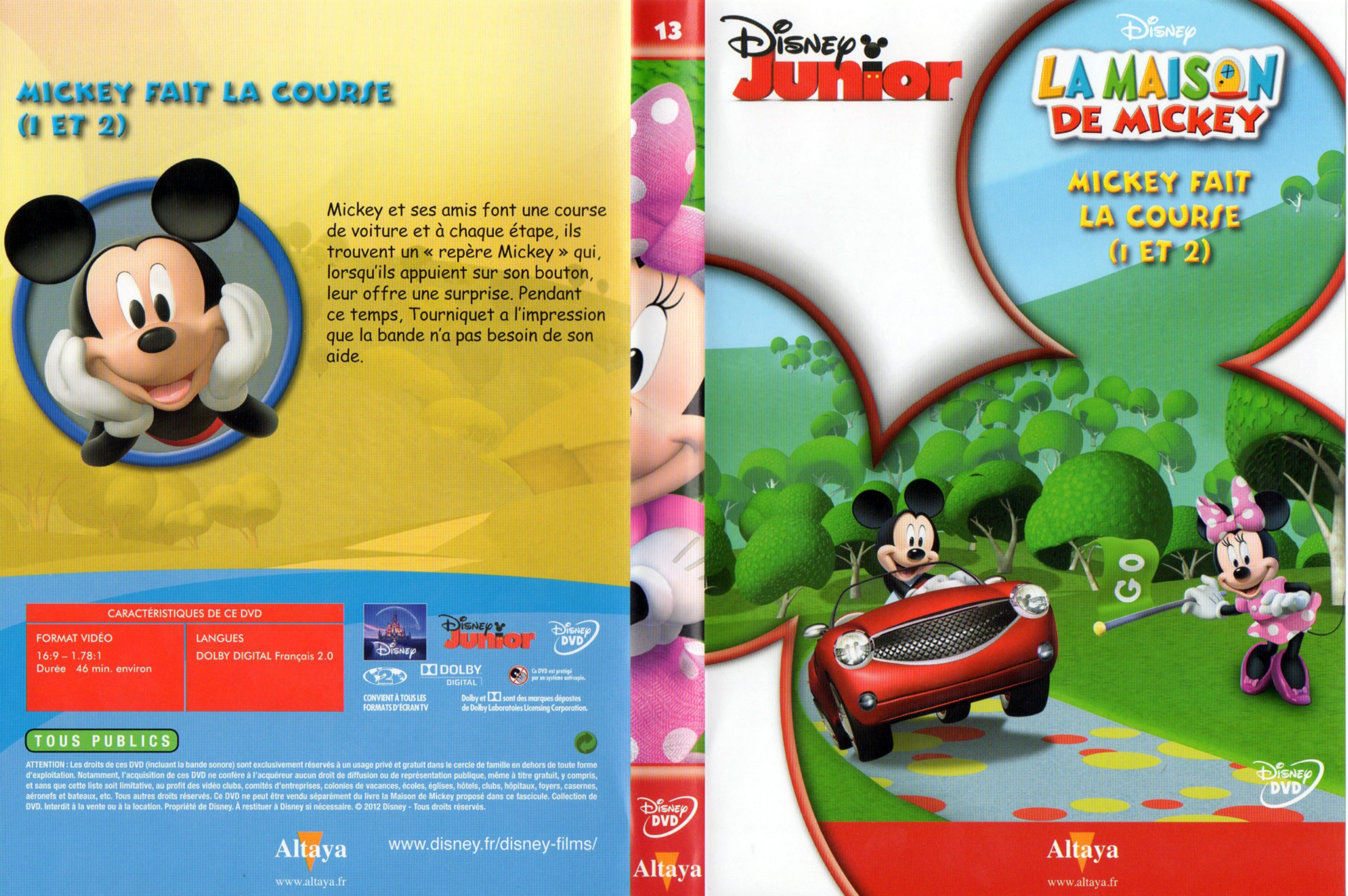 Jaquette DVD La maison de Mickey DVD 13