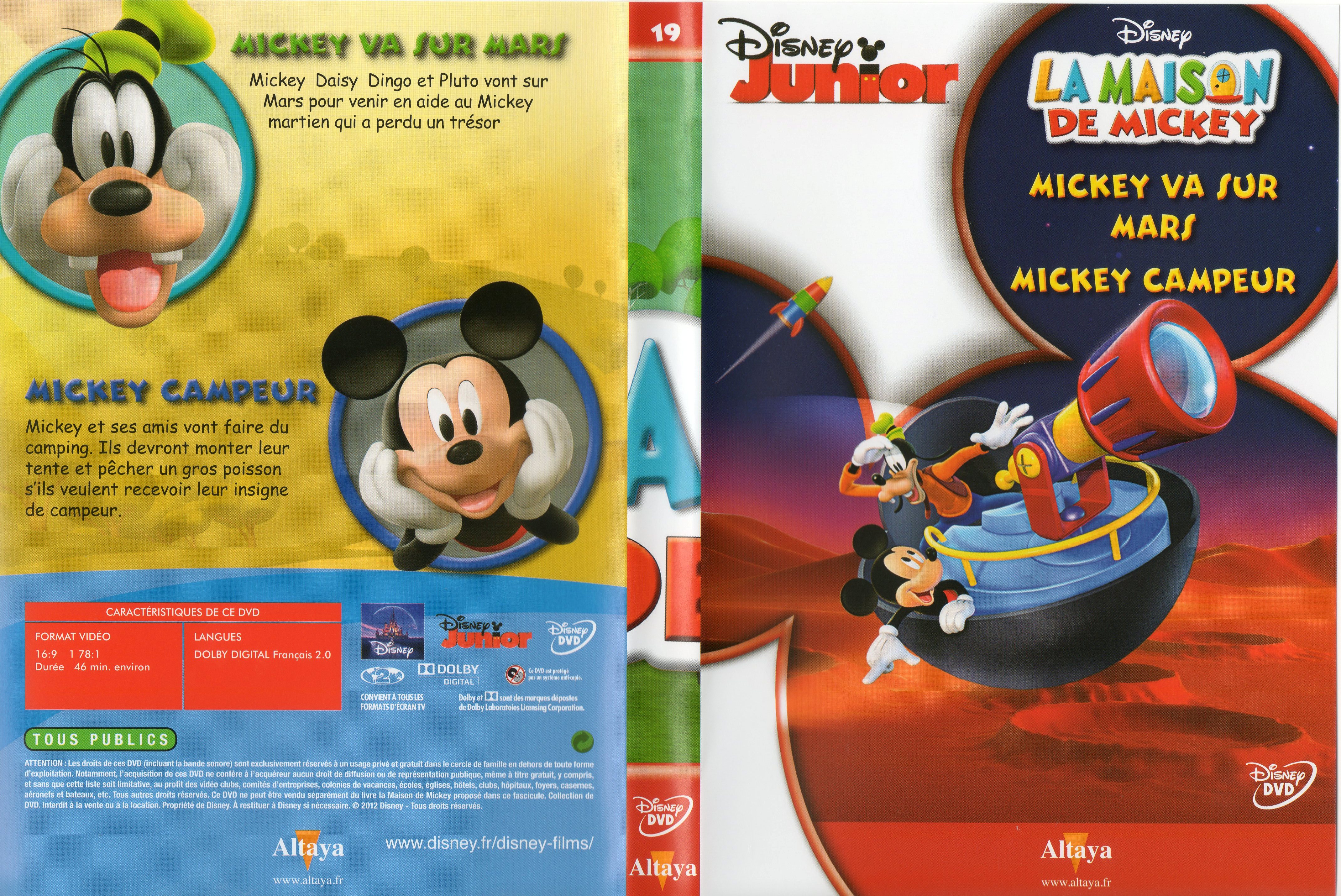 Jaquette DVD La maison de Mickey DVD 19