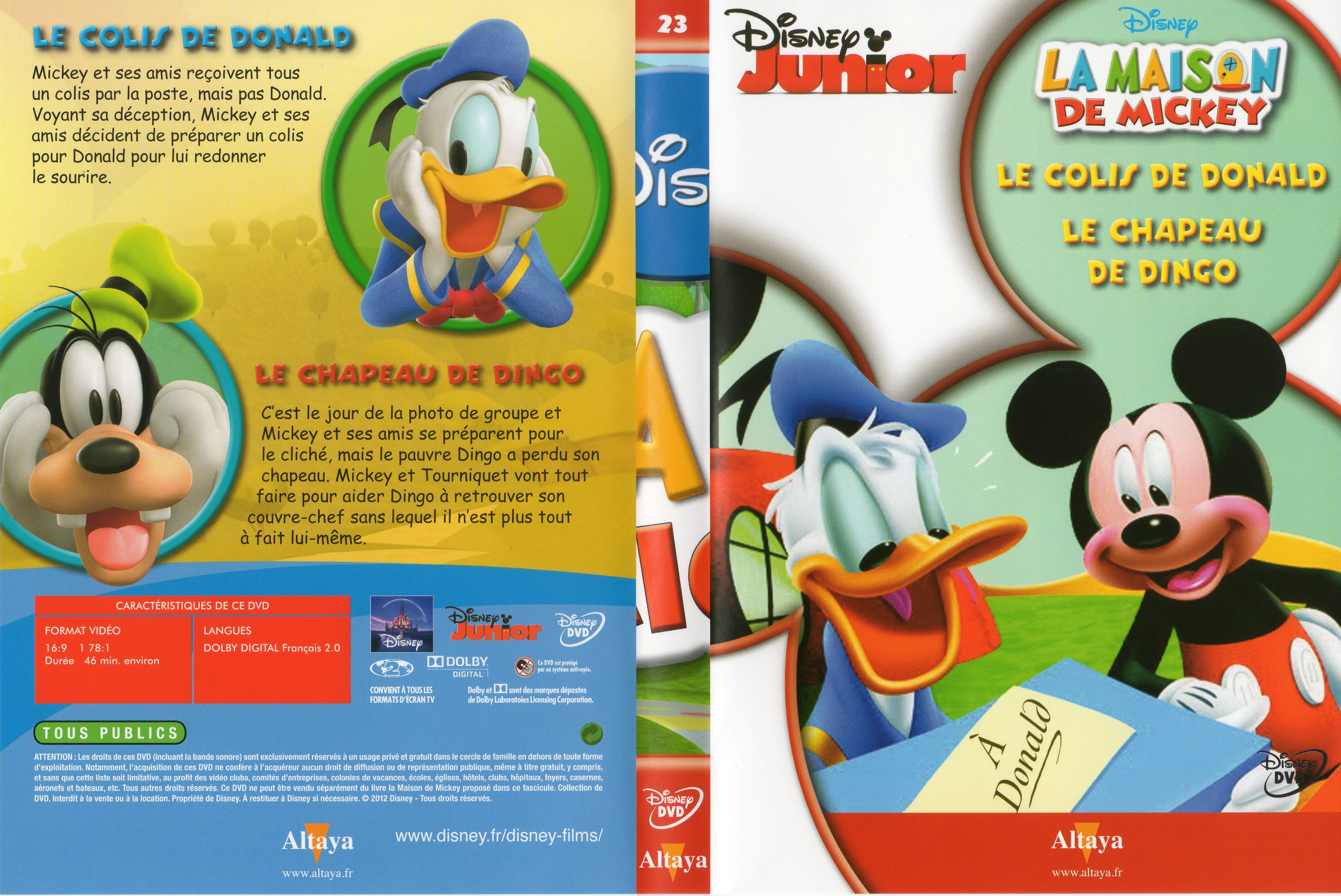 Jaquette DVD La maison de Mickey DVD 23