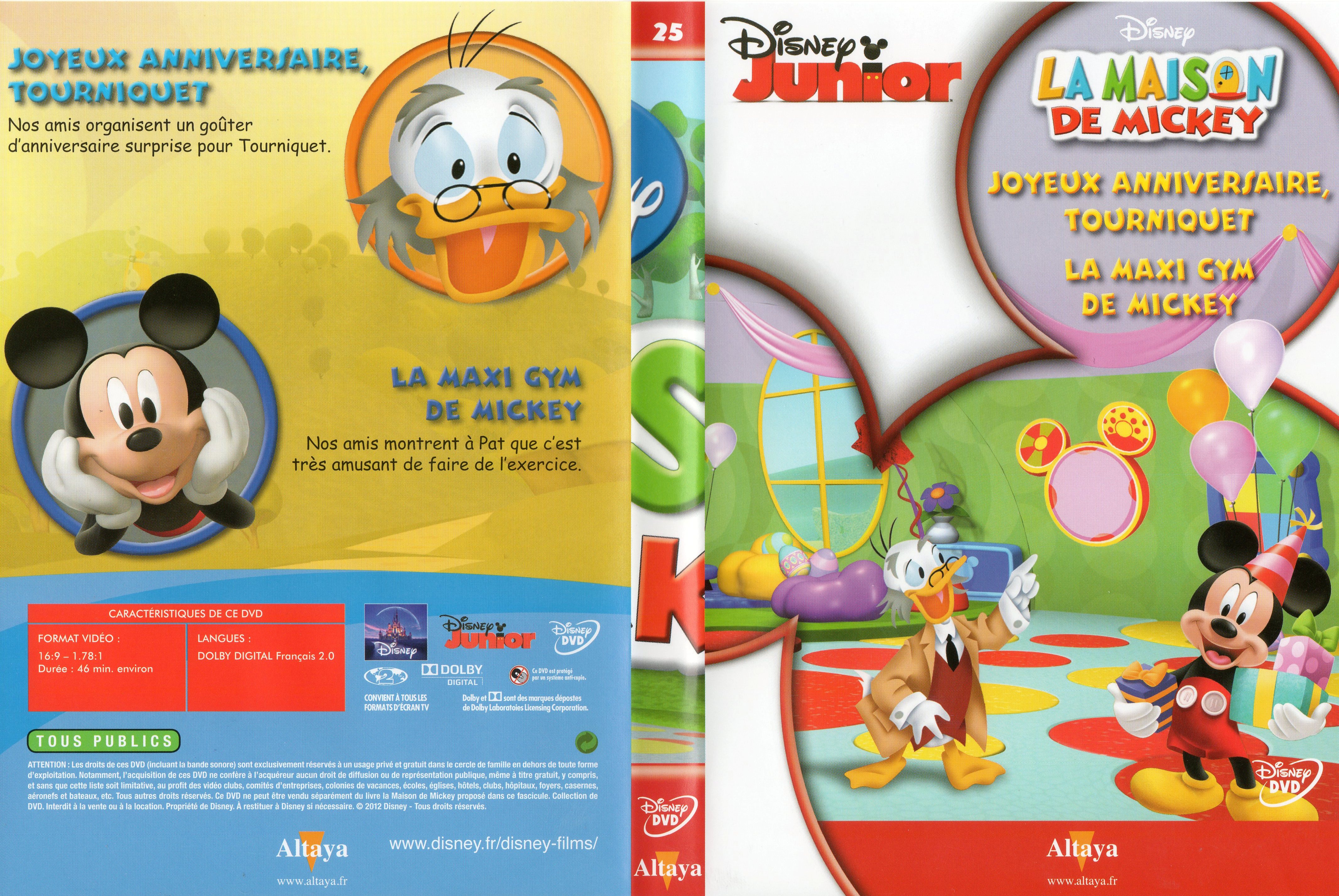 Jaquette DVD La maison de Mickey DVD 25