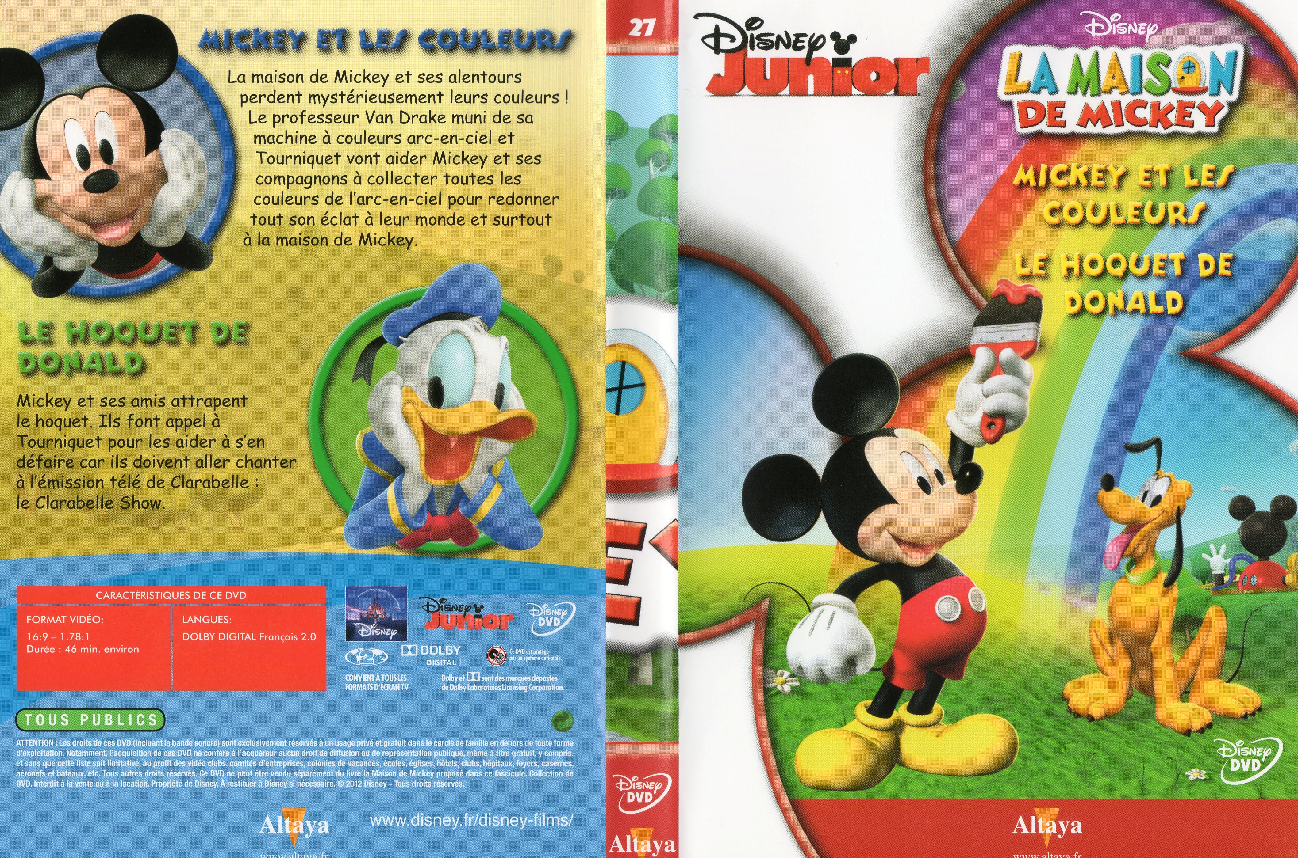 Jaquette DVD La maison de Mickey DVD 27