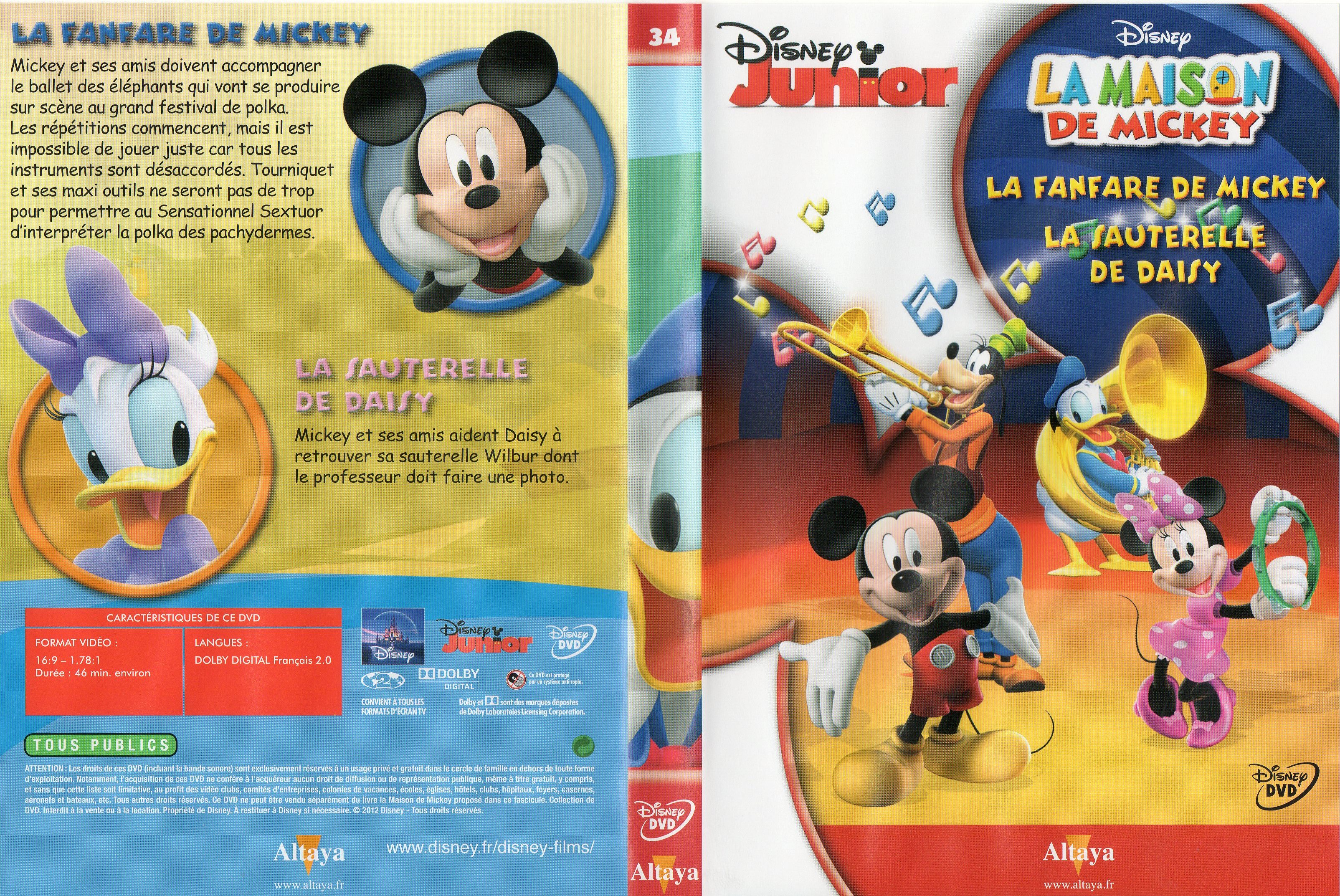 Jaquette DVD La maison de Mickey DVD 34