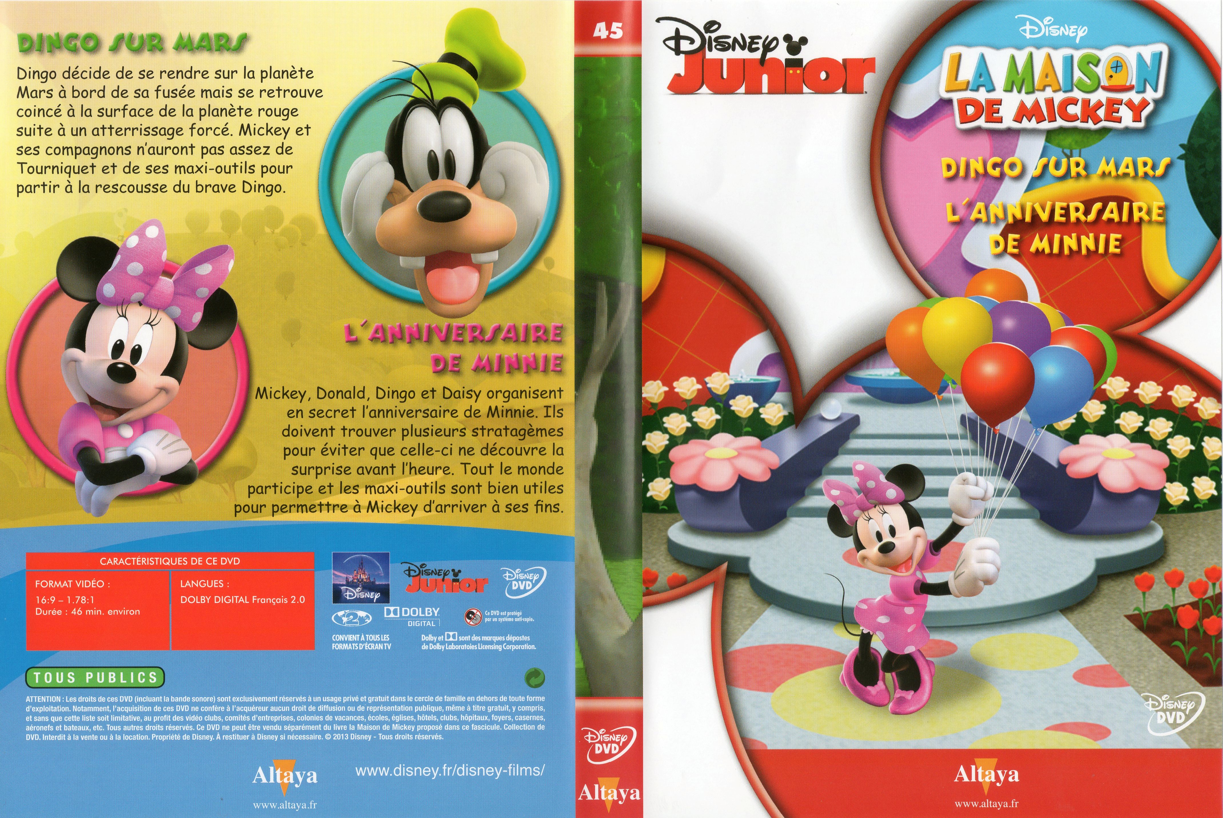 Jaquette DVD La maison de Mickey DVD 45