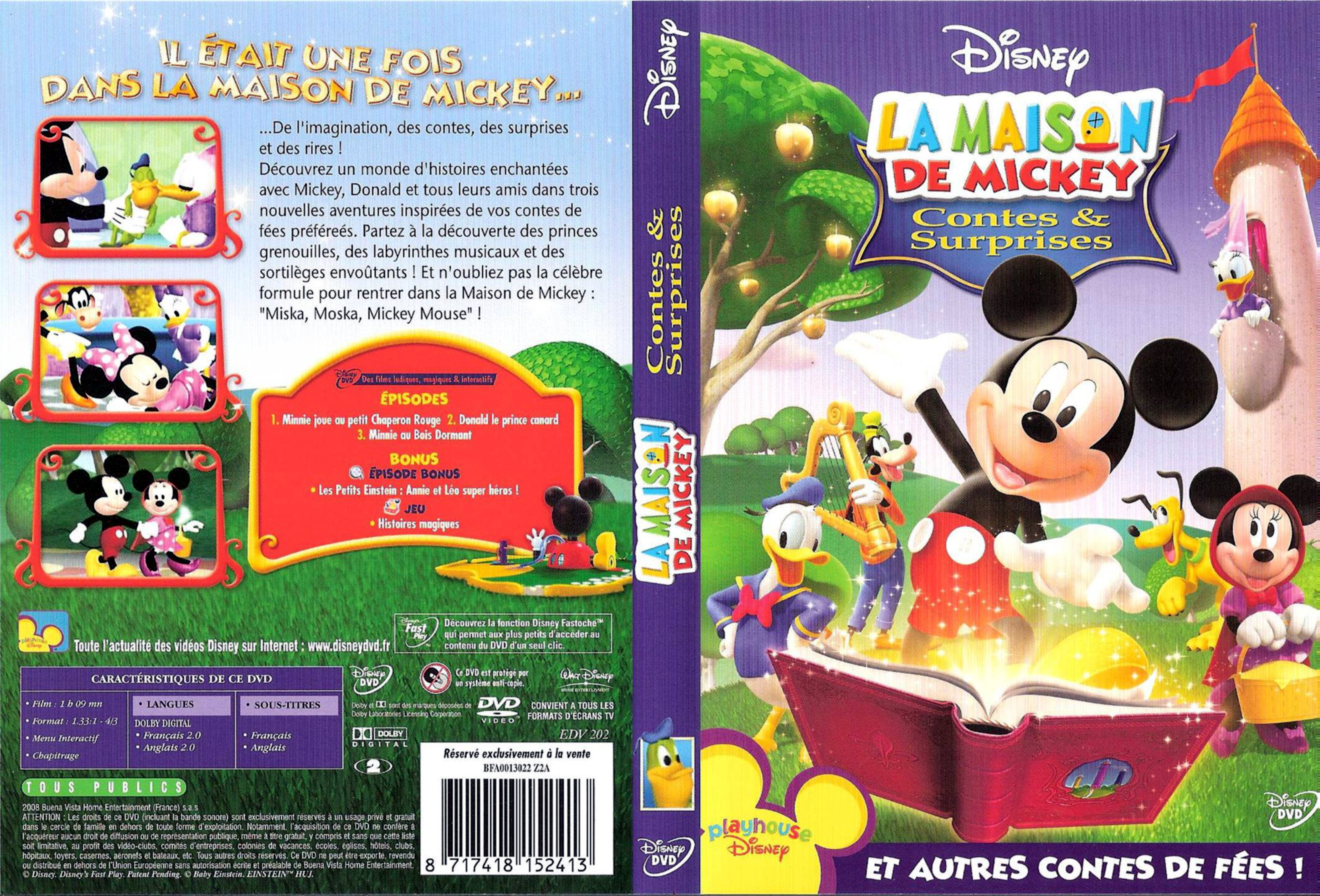 Jaquette DVD La maison de Mickey - Contes & surprises