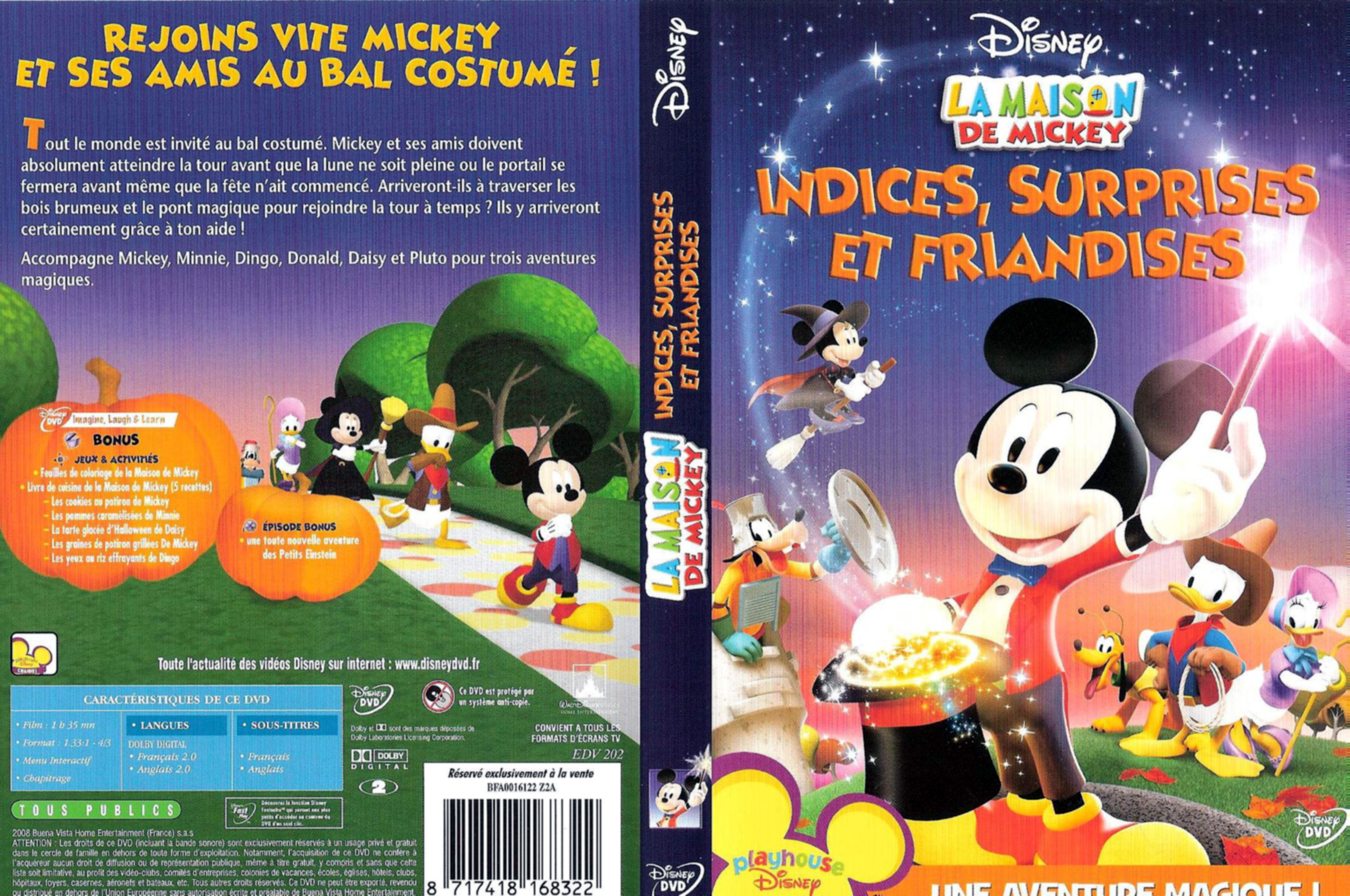 Jaquette DVD La maison de Mickey - Indices surprise et friandises