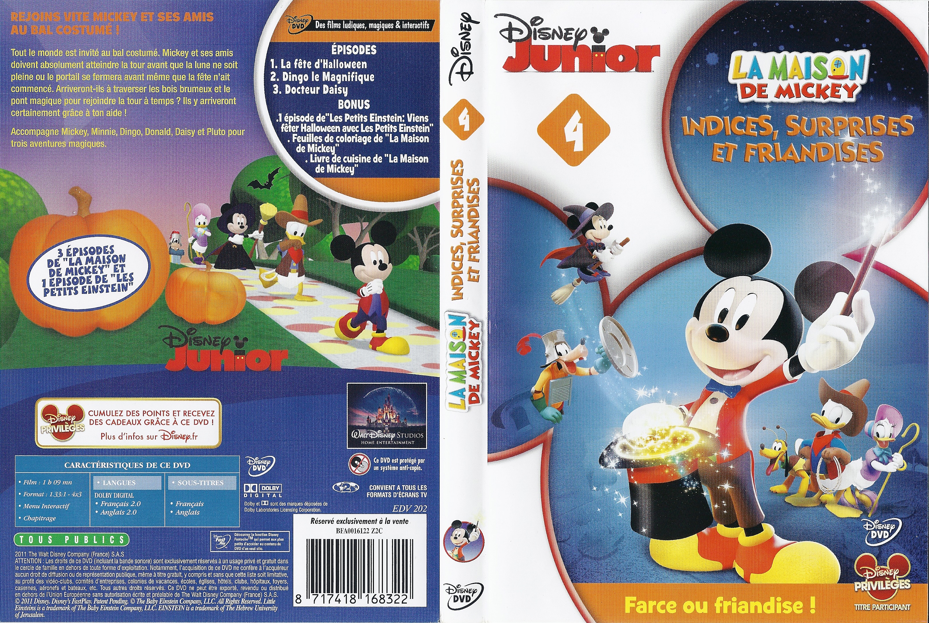 Jaquette DVD La maison de Mickey - Indices surprise et friandises v2