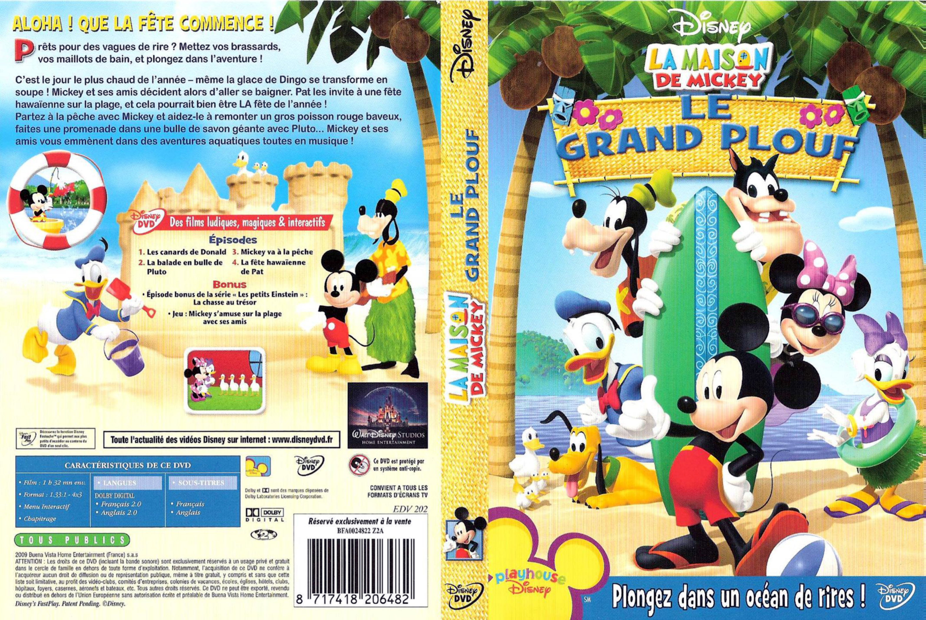 Jaquette DVD La maison de Mickey - Le grand plouf