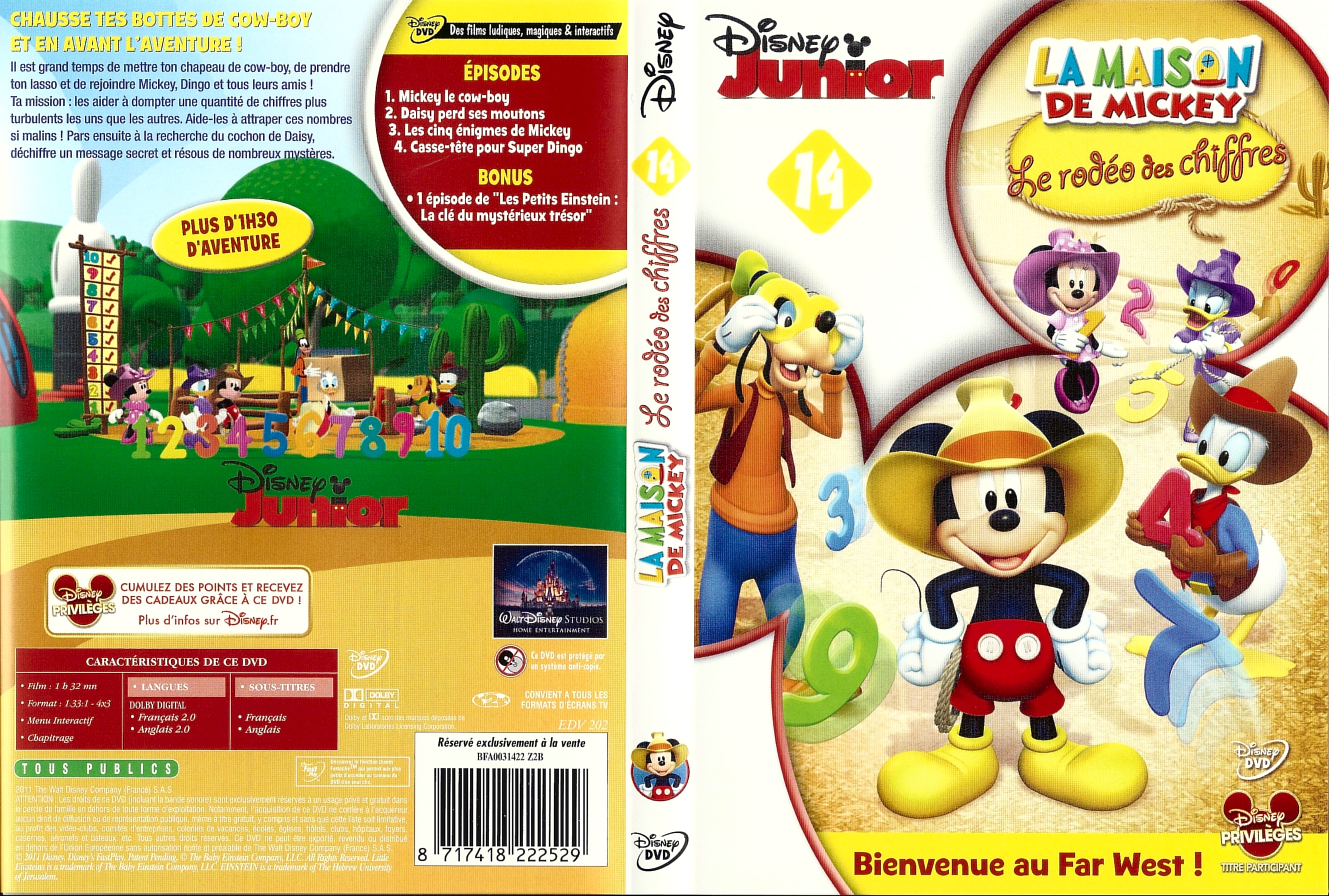 Jaquette DVD La maison de Mickey - Le rodo des chiffres