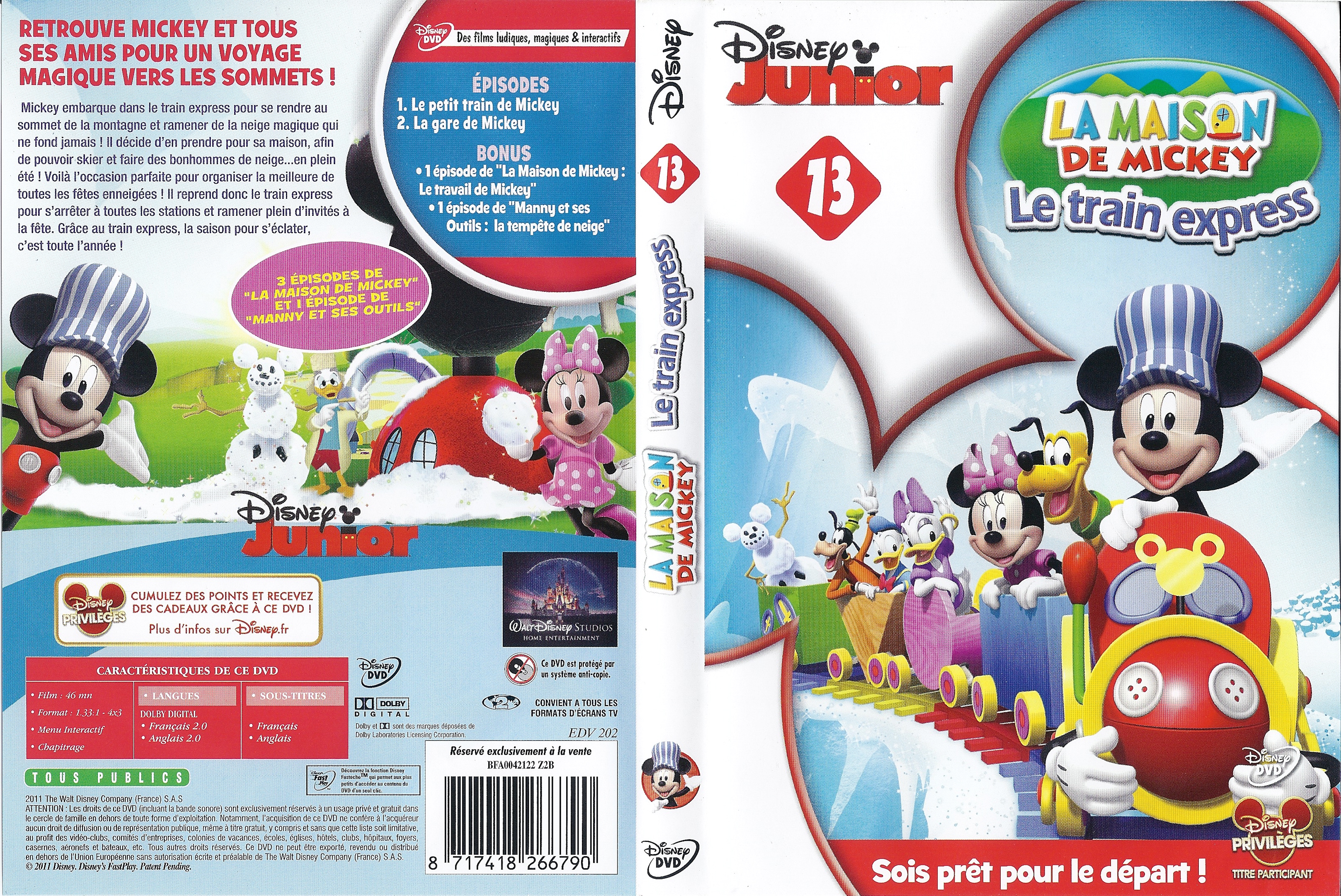 Jaquette DVD La maison de Mickey - Le train express