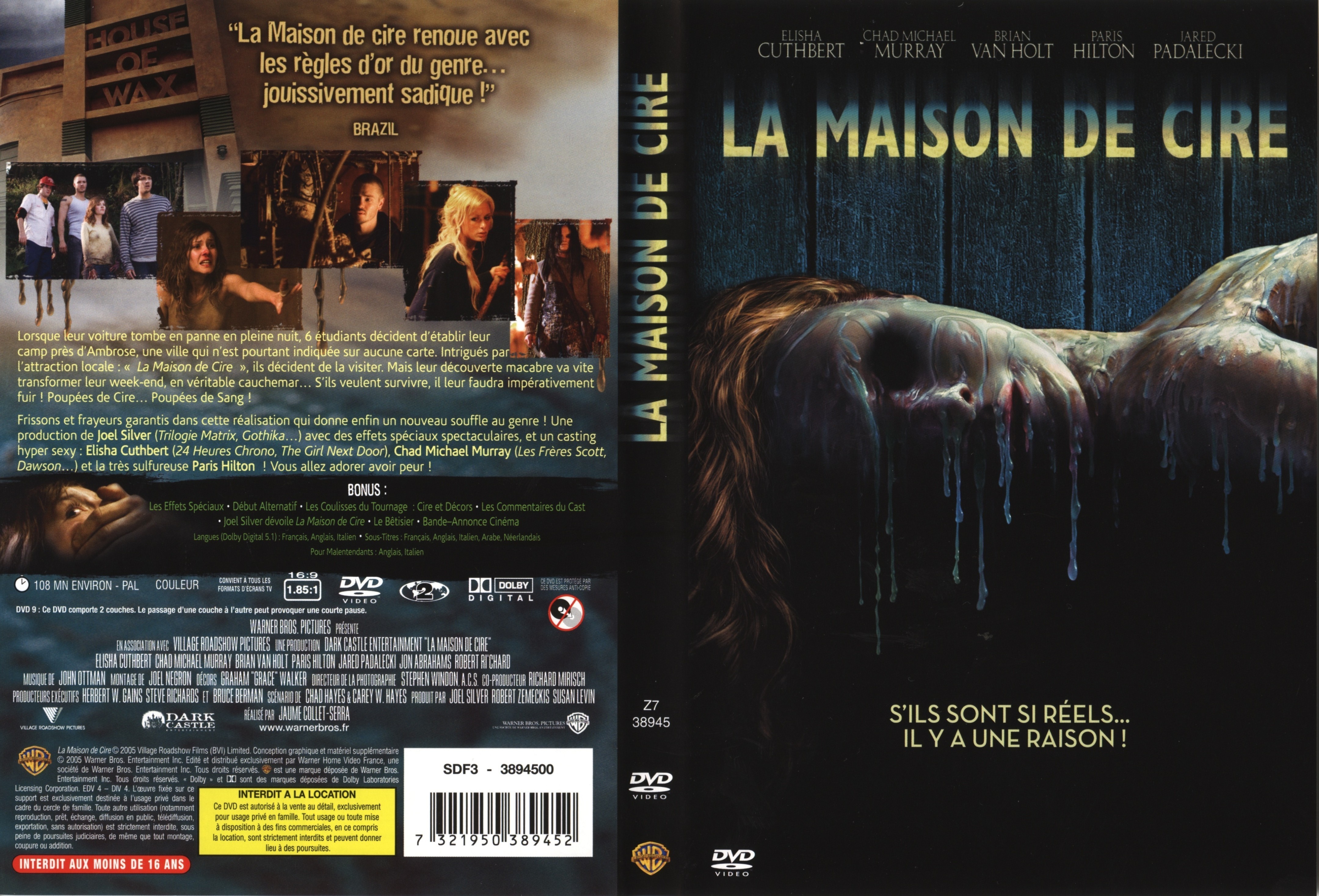 Jaquette DVD La maison de cire