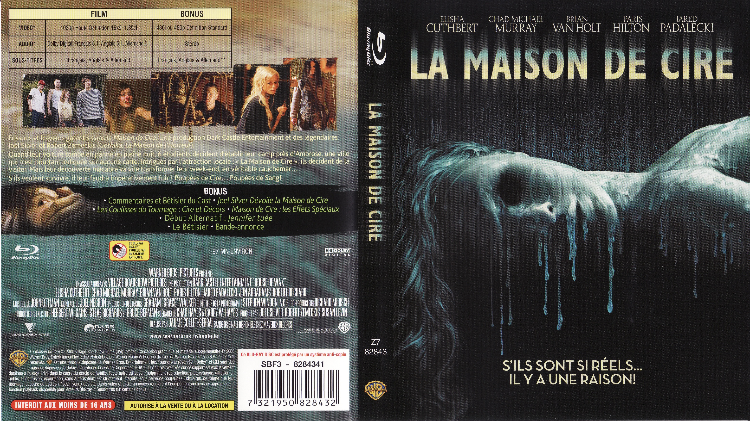 Jaquette DVD La maison de cire (BLU-RAY)