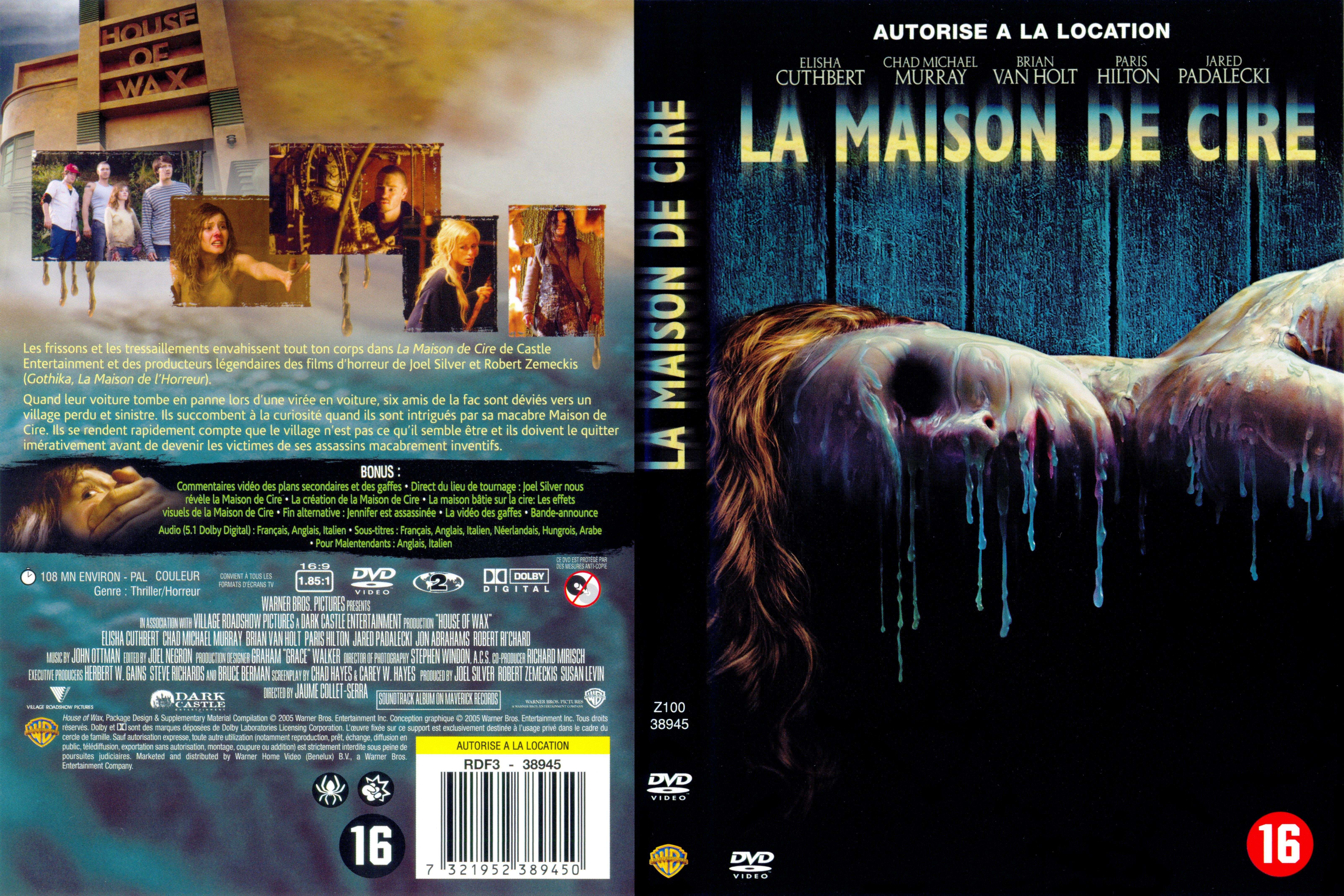 Jaquette DVD La maison de cire v2