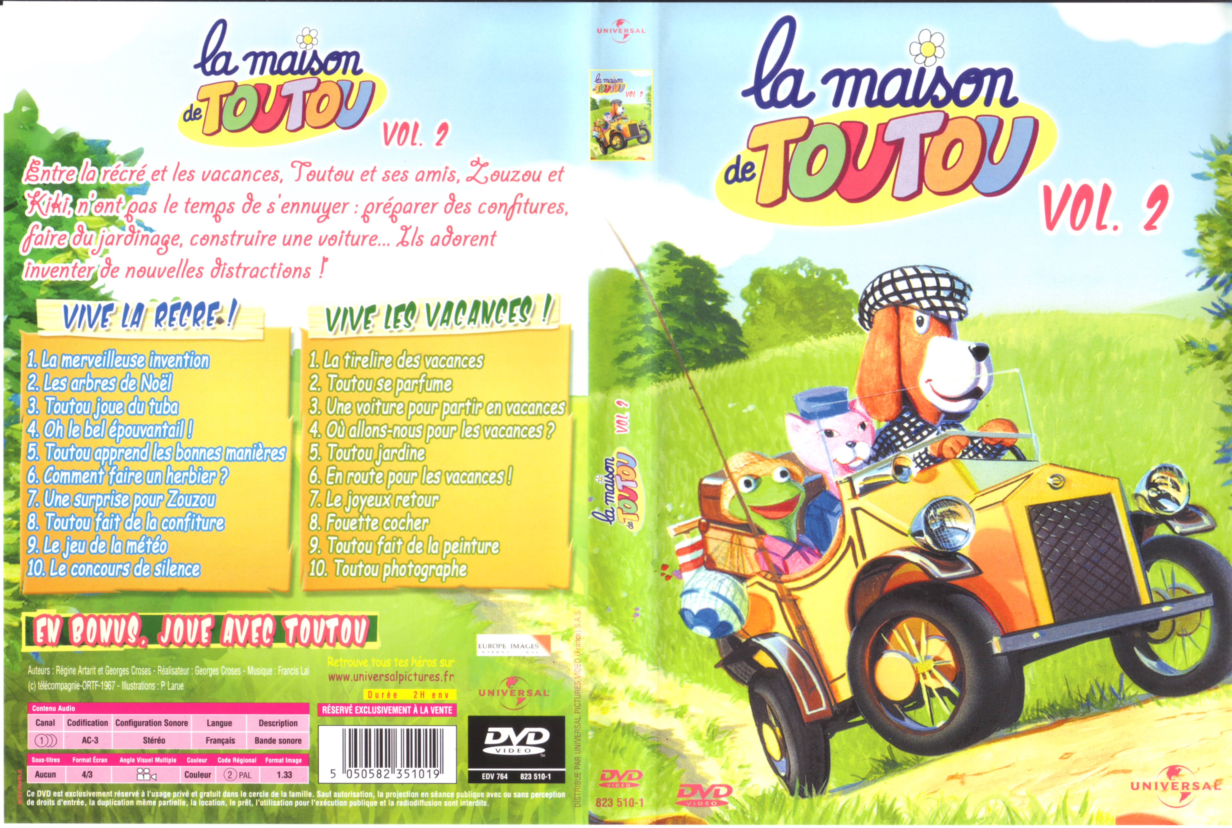 Jaquette DVD La maison de toutou vol 2